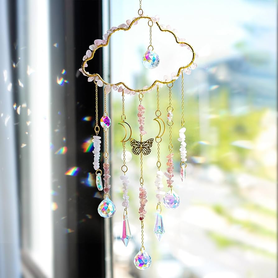 Amazon.com: H&D HYALINE & DORA Cloud Shaped Crystal Suncatcher