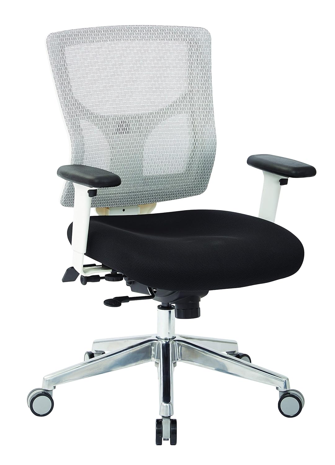 Proline II ProGrid White Mid Manager's Office Chair with 2Way