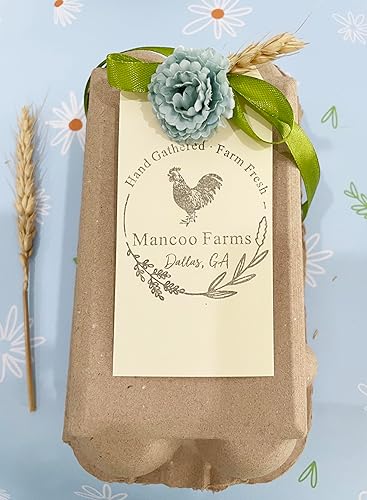 Hand Gathered Farm Fresh – Sello personalizado de granja personalizado con diseño de huevo de pollo fresco, diseño de aves de corral, sello de