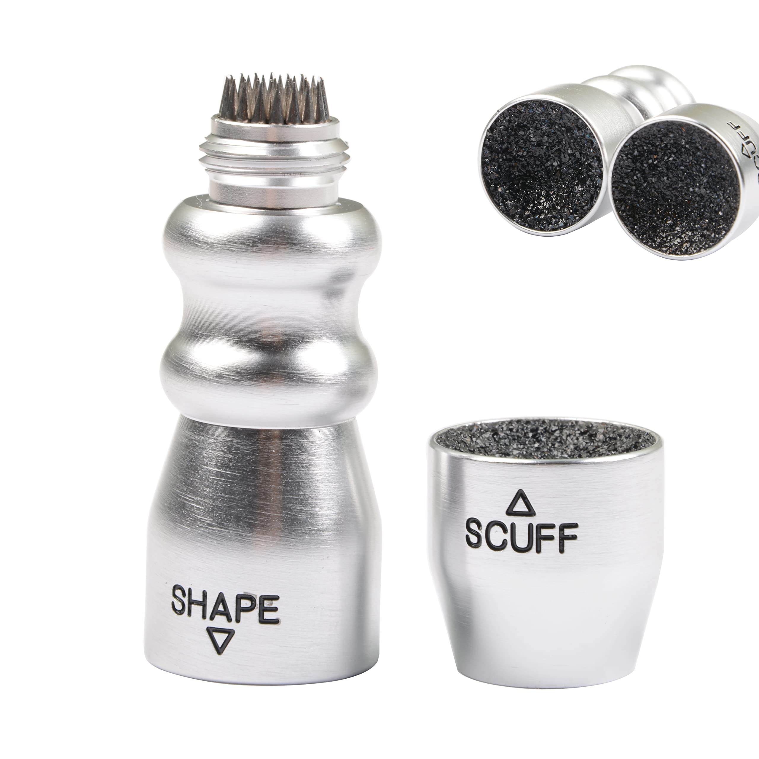 3 in 1 Snooker Billard Pool Cue Tip Tool, Bowtie Cue Tip Stick Repair Accessories Tool Scuffer/Shaper/Aerator