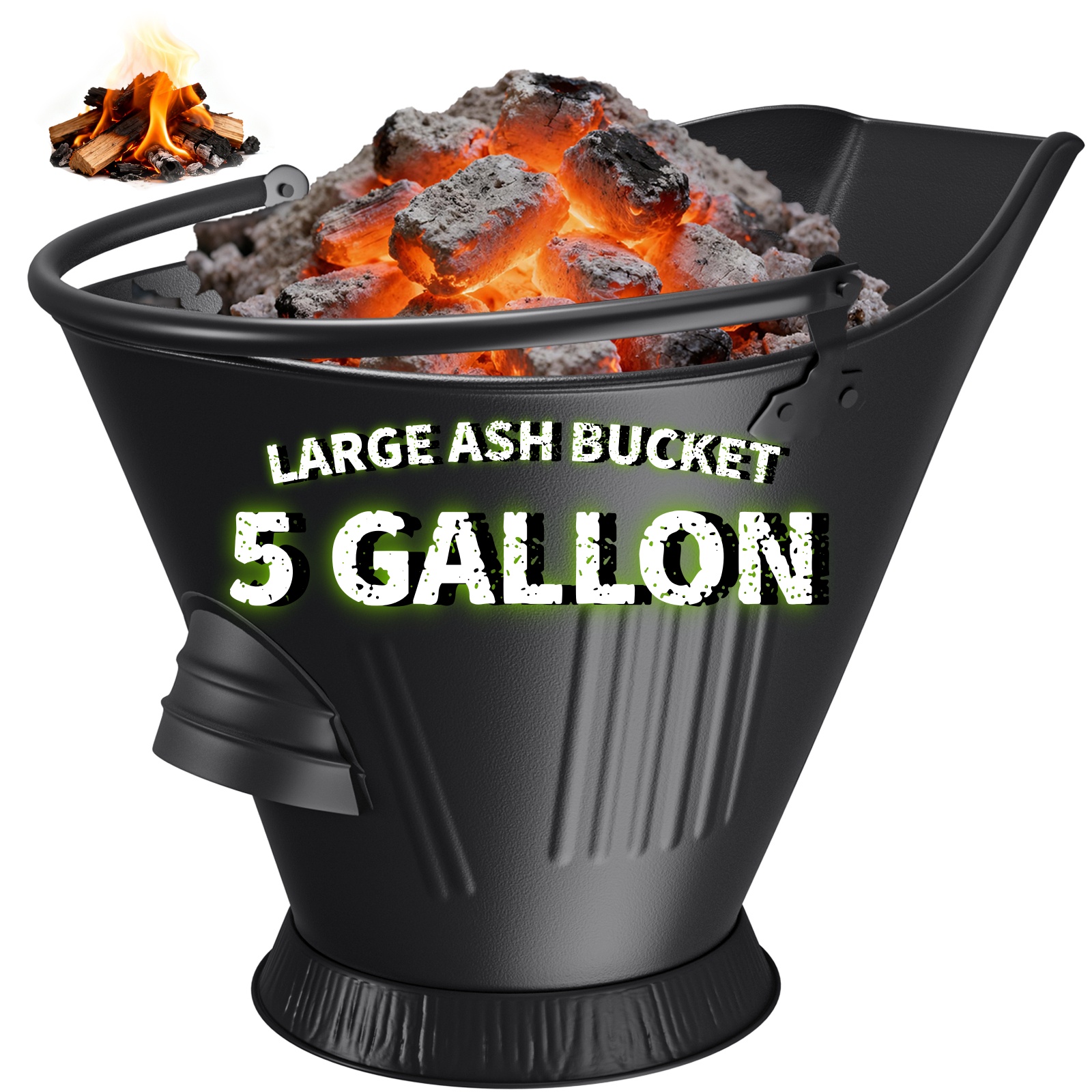 Amazon.com: AMAGABELI GARDEN & HOME XXL 5-Gallon Ash Bucket for