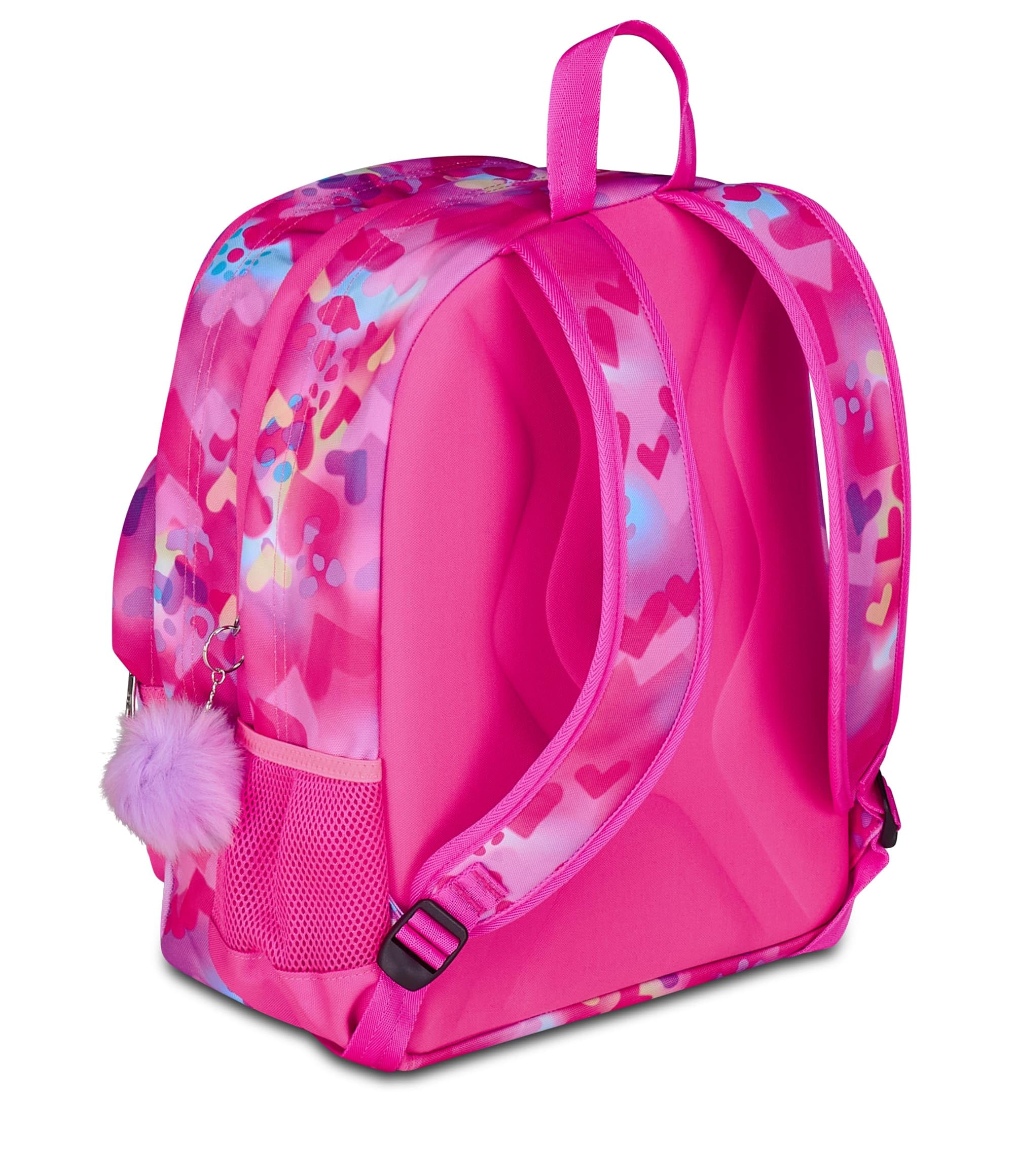 SJ GANG STYLE JAM GANG Zaino Scuola Zaino Doppio Scomparto SJ Ever, Fucsia, Zaino Doppio Scomparto e Tasca per Borraccia, 30 L, Zaino Scuola Elementare e Media, Zaino Bambina