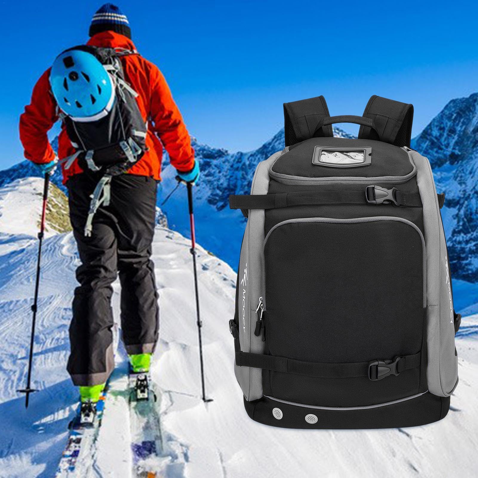 Borsa da sci da viaggio, borsa per scarponi da snowboard, zaino da viaggio