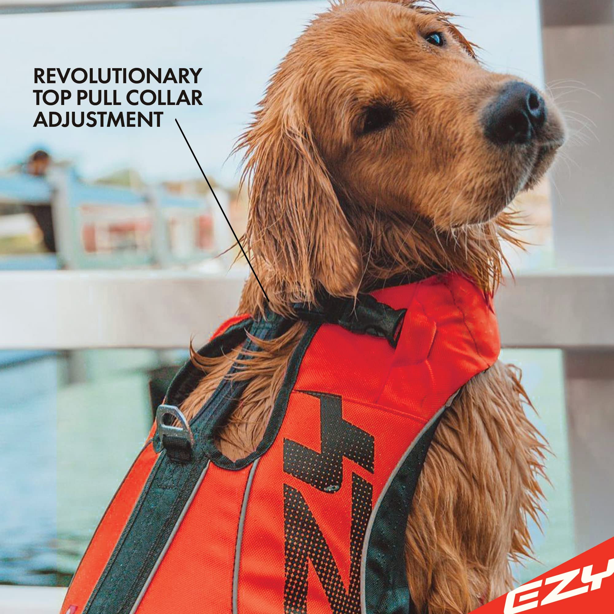 Ezydogdfd X2 Dog Life Jacket Adjustable Swimming Life Vest