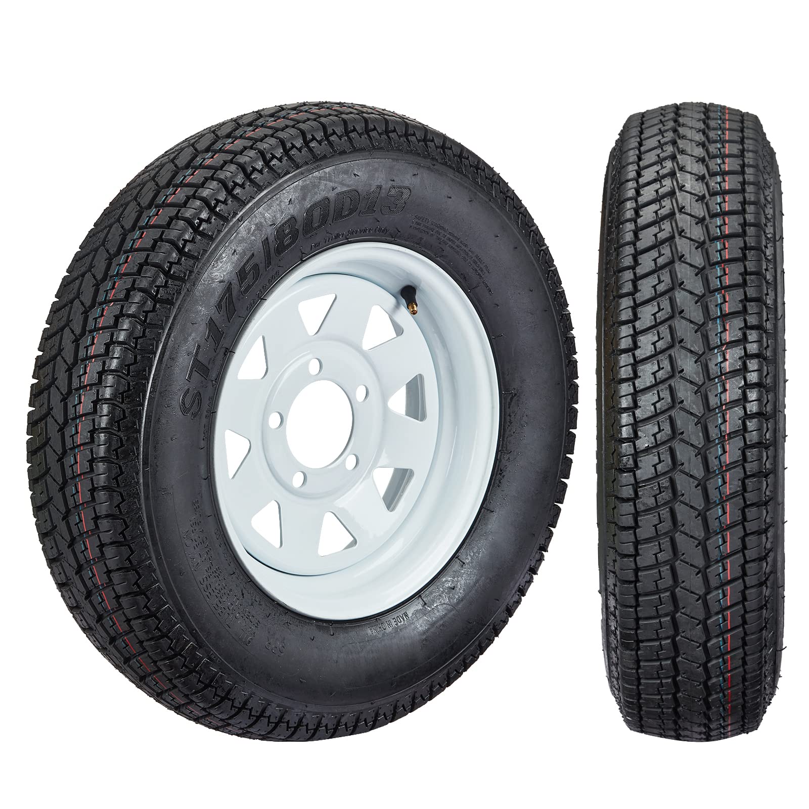 ST175/80D13 Trailer Tire On Rim 175/80D13 LRC 5 Lug 6PR