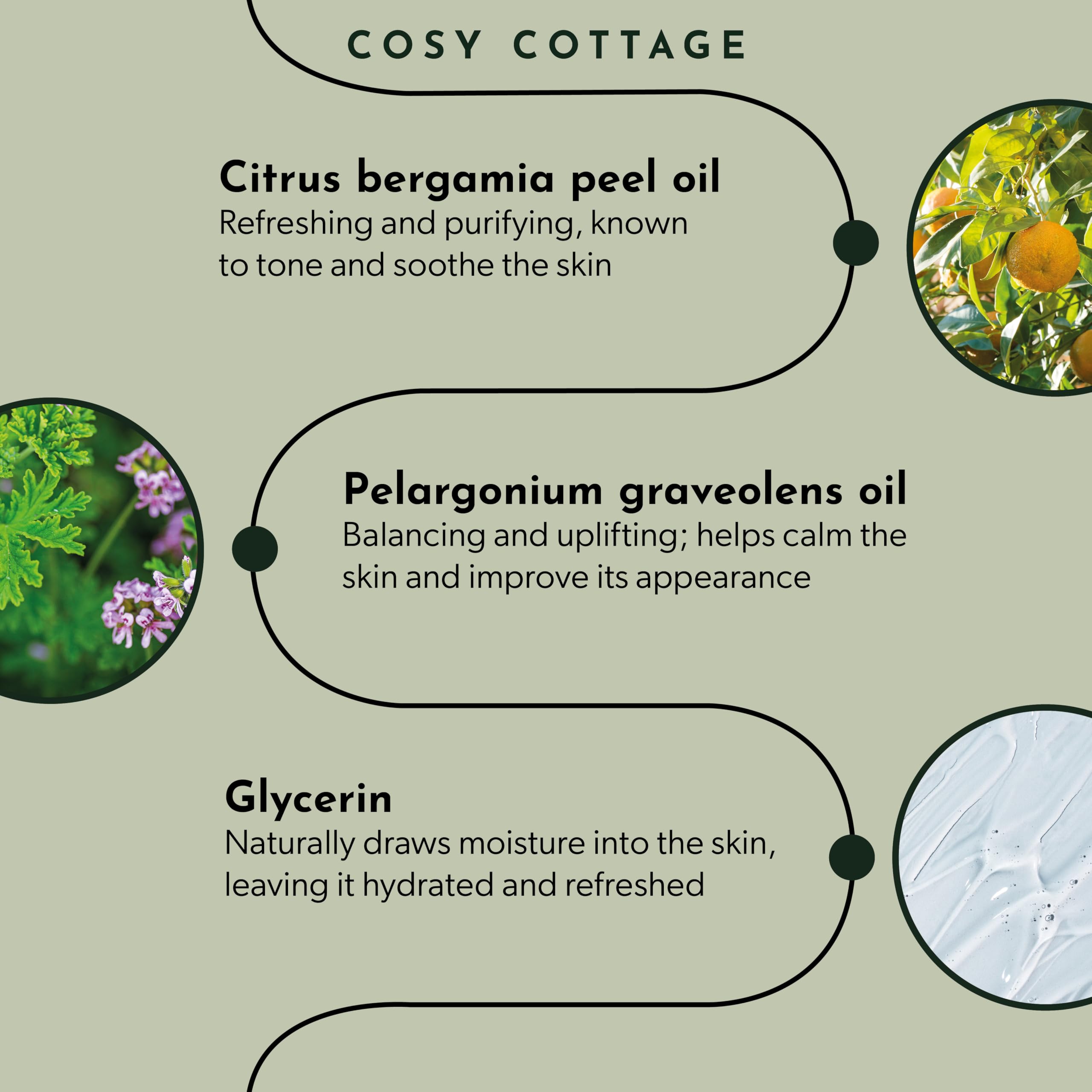 Cosy Cottage Herb Garden Geranium & Bergamot Soap Bar 120g, Cranberry, 120 g (Pack of 1) - Image 4