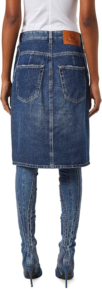 Amazon.co.jp: [Diesel] (ディーゼル) レディース デニムスカート 膝丈