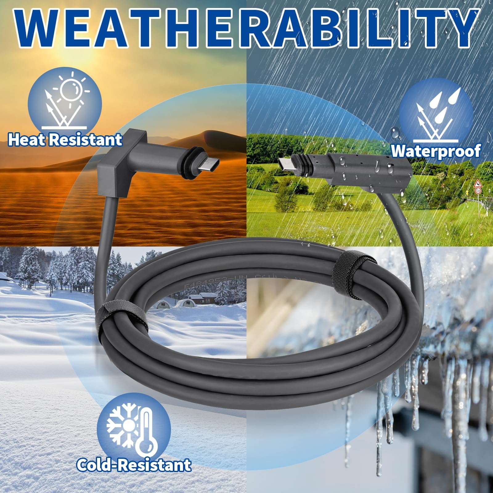 Bingfu Cable de Repuesto para Antena Parabólica Starlink V2 Gen2 - Transmisión de Alta Velocidad y Cable de Extensión Antiinterferencias Mejorado para Starlink Gen 2, 3 Metros