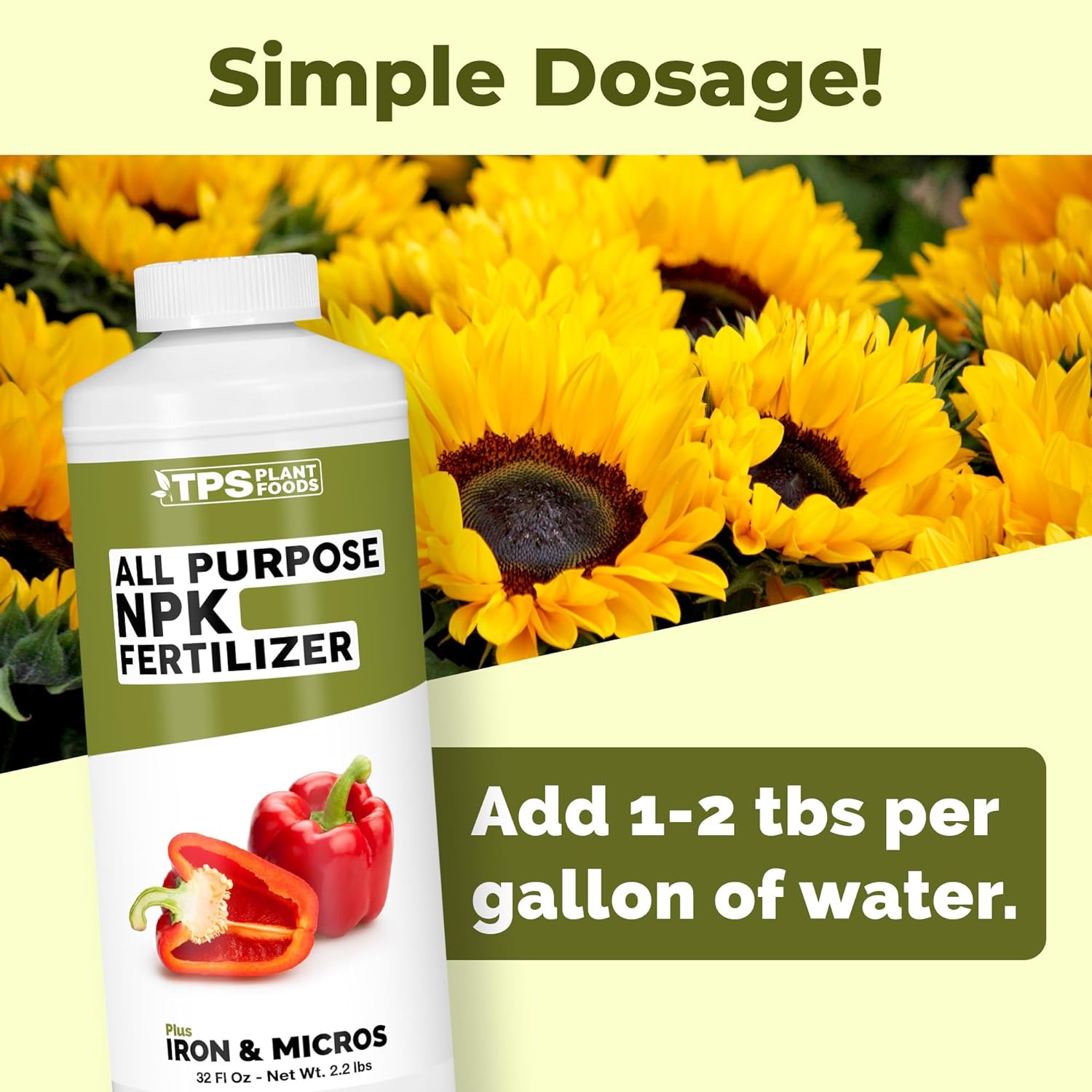 All Purpose NPK Fertilizer – Complete Liquid Plant Food for Balanced Nutrition, Vigorous Growth & Strong Root Development, 32 oz
