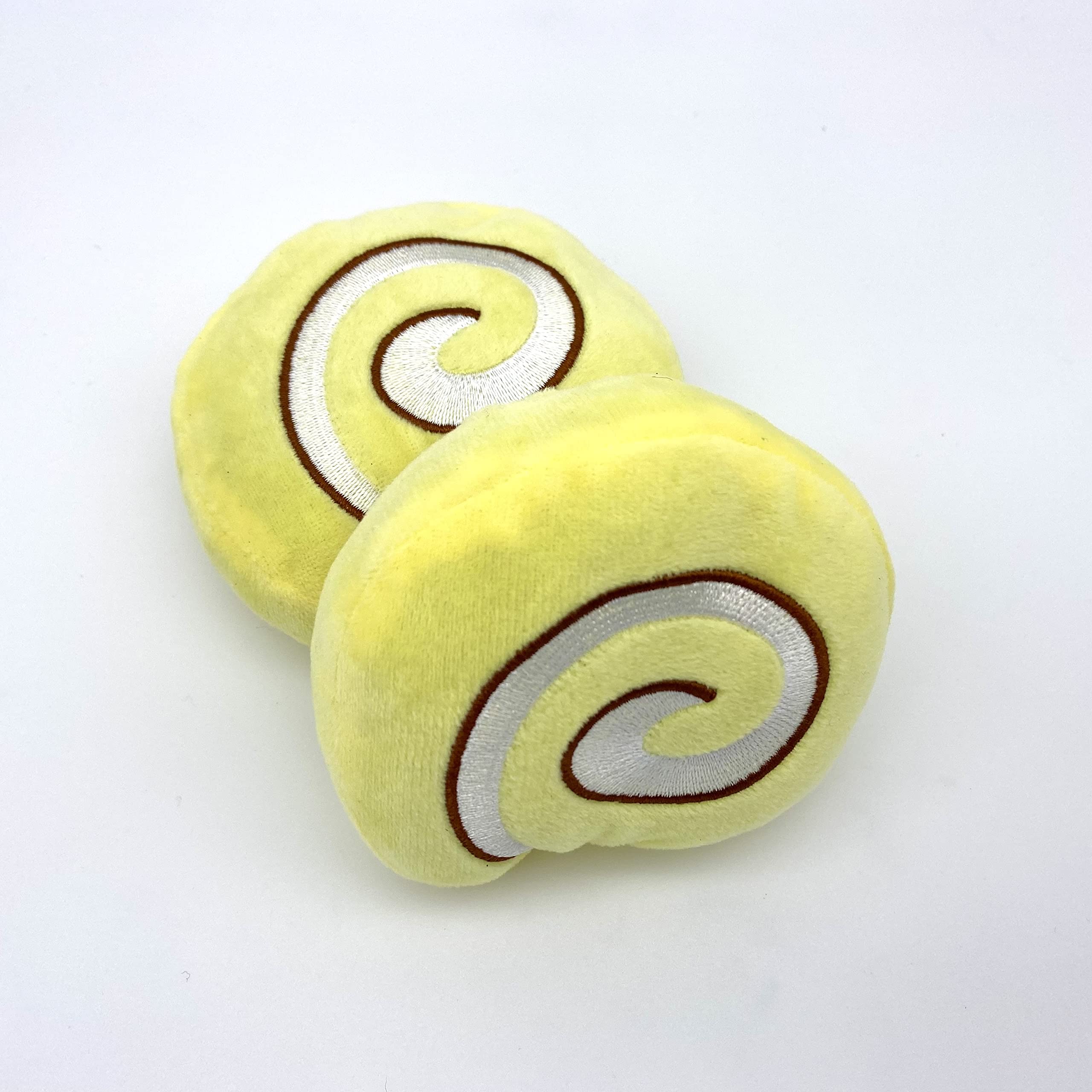 munchiecat Roll Cake Organic Catnip Toys (2-pc) - Sweet, Feline Enrichment Toys for Cats, Kittens, Durable Design for Play, USA Made