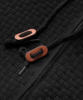 Zaitun Men's Full Zip Up Hooded Cardigan Sweater with Zaitun Men's Full Zip Up Hooded Cardigan Sweater with