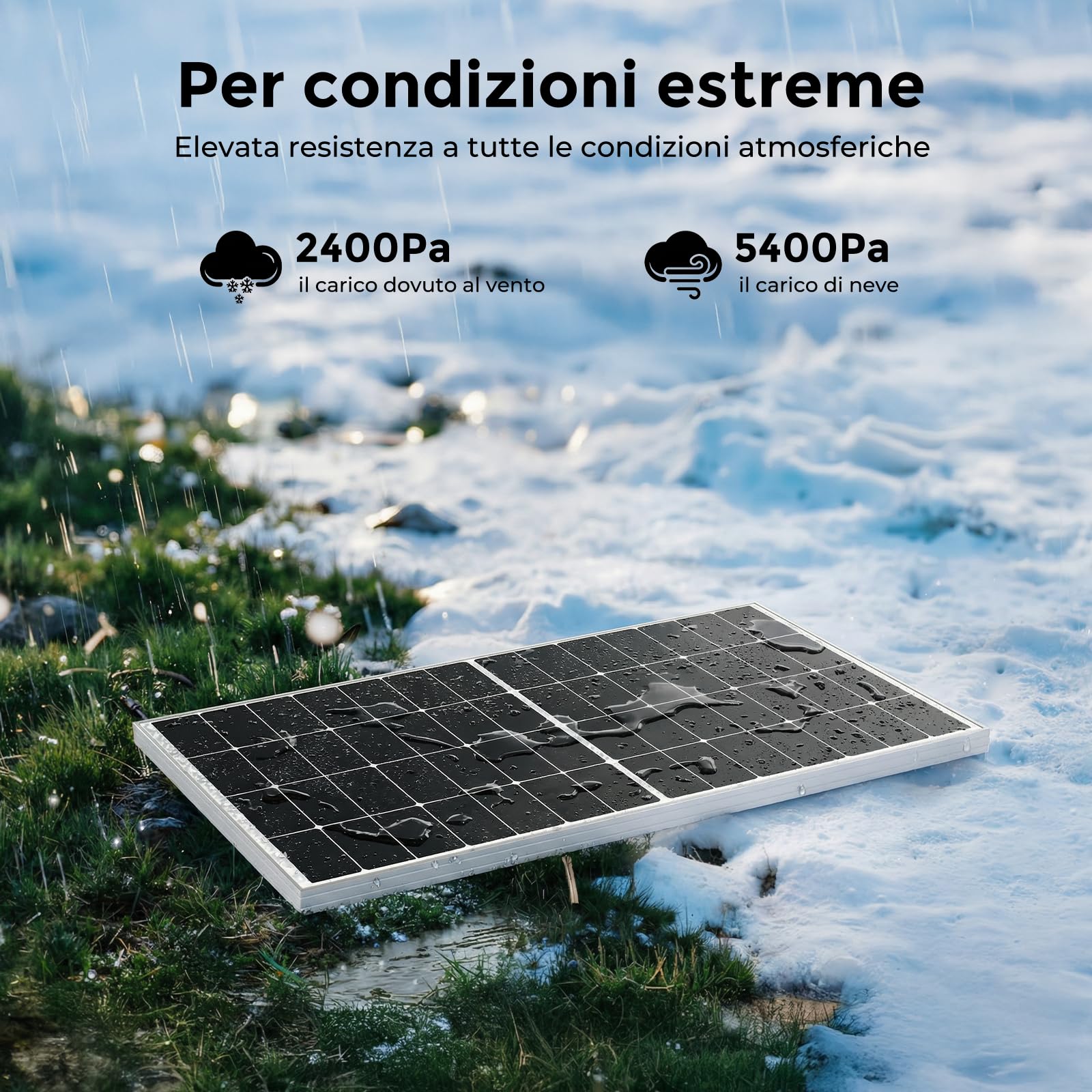 Pannello solare monocristallino da 300W 12 V, modulo PV 25% ad alta efficienza per roulotte, camper, case, balconi, barche, tetto, batterie e off-gri (300 watt)