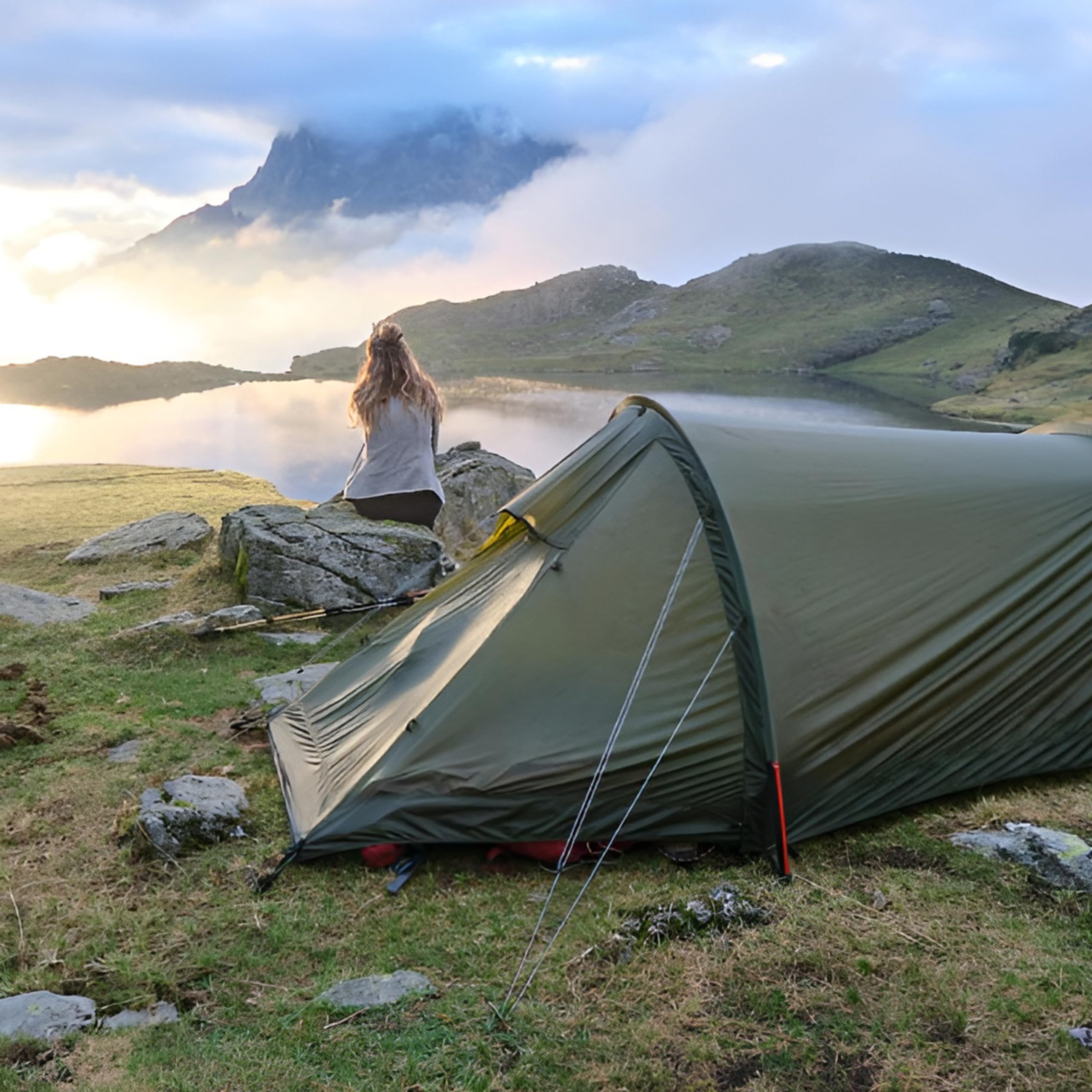 Marteau de camping de qualité supérieure - Marteau robuste, léger et fiable pour la construction de tente et une utilisation en plein air, accessoire de camping idéal pour les amateurs de camping et