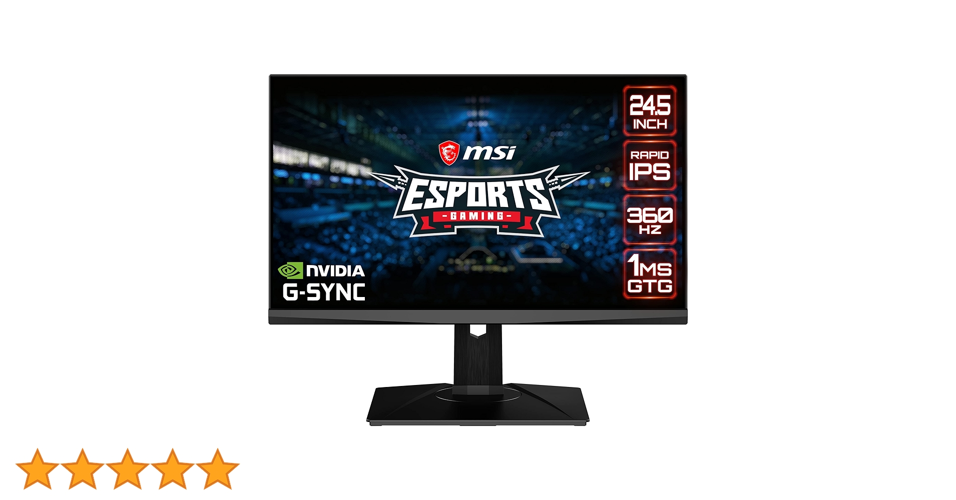 MSI Oculux NXG253R - 24.5 Inch 360 Hz Esports Gaming Monitor
