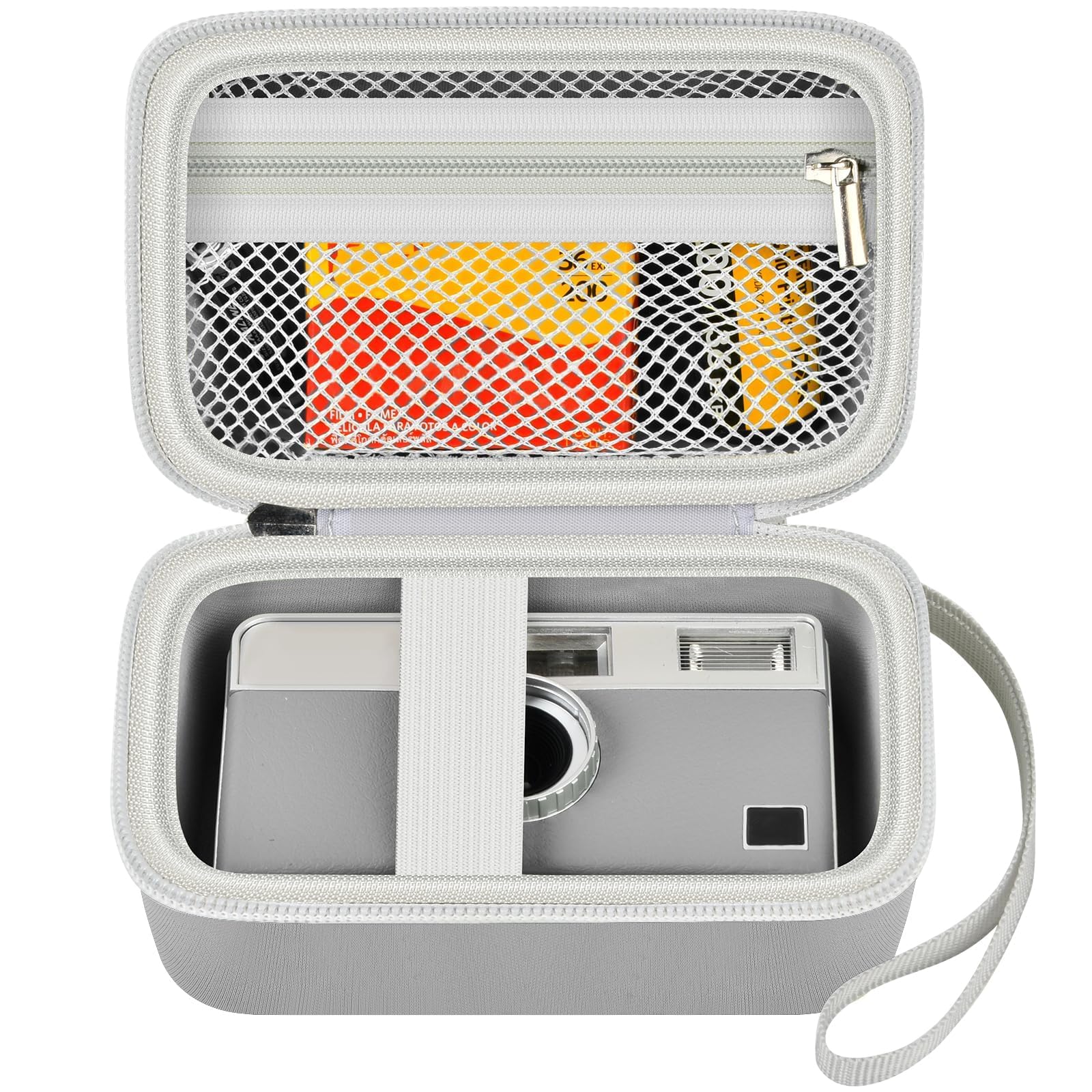 Digital Camera Case Compatible with KODAK EKTAR H35 H35N Half Frame Film Camera, Storage Holder Organizer for Kodak Ultra F9 M35 M38 Paper Shoot kamera, 35mm Film Rolls (Box Only) -Grey