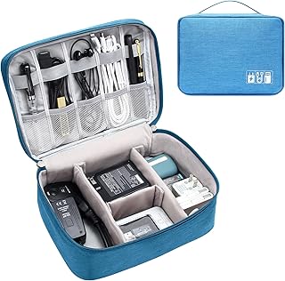 YOUBDM Electronics Organizer Travel Cable Organizer Bag Waterproof Portable Digital Storage Bag Electronic Accessories Cas...