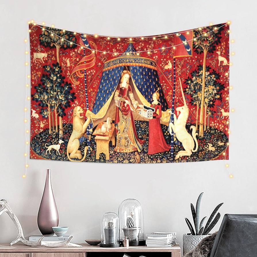 Amazon.co.jp: タペストリー 貴婦人と一角獣私の唯一の欲望