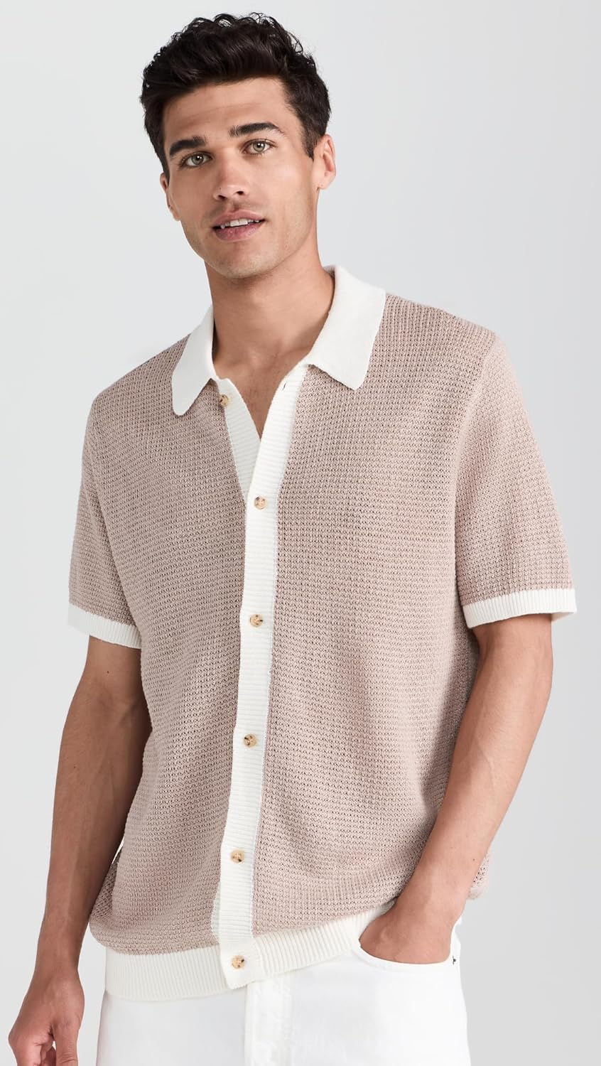 Onia Men's Linen Button Up Sweater - Image 2