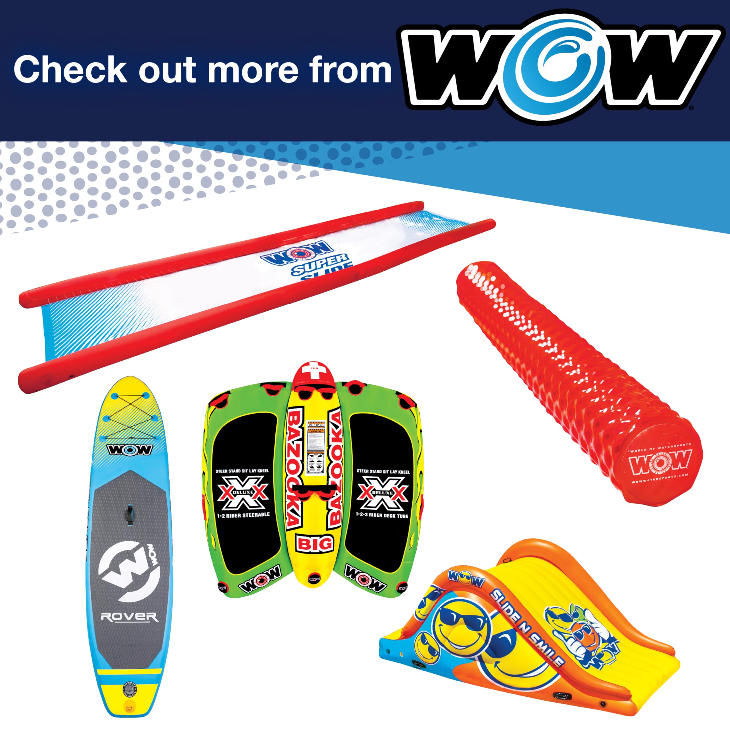 Amazon.com : WOW Watersports Matrix 1-4P Towable : Sports & Outdoors