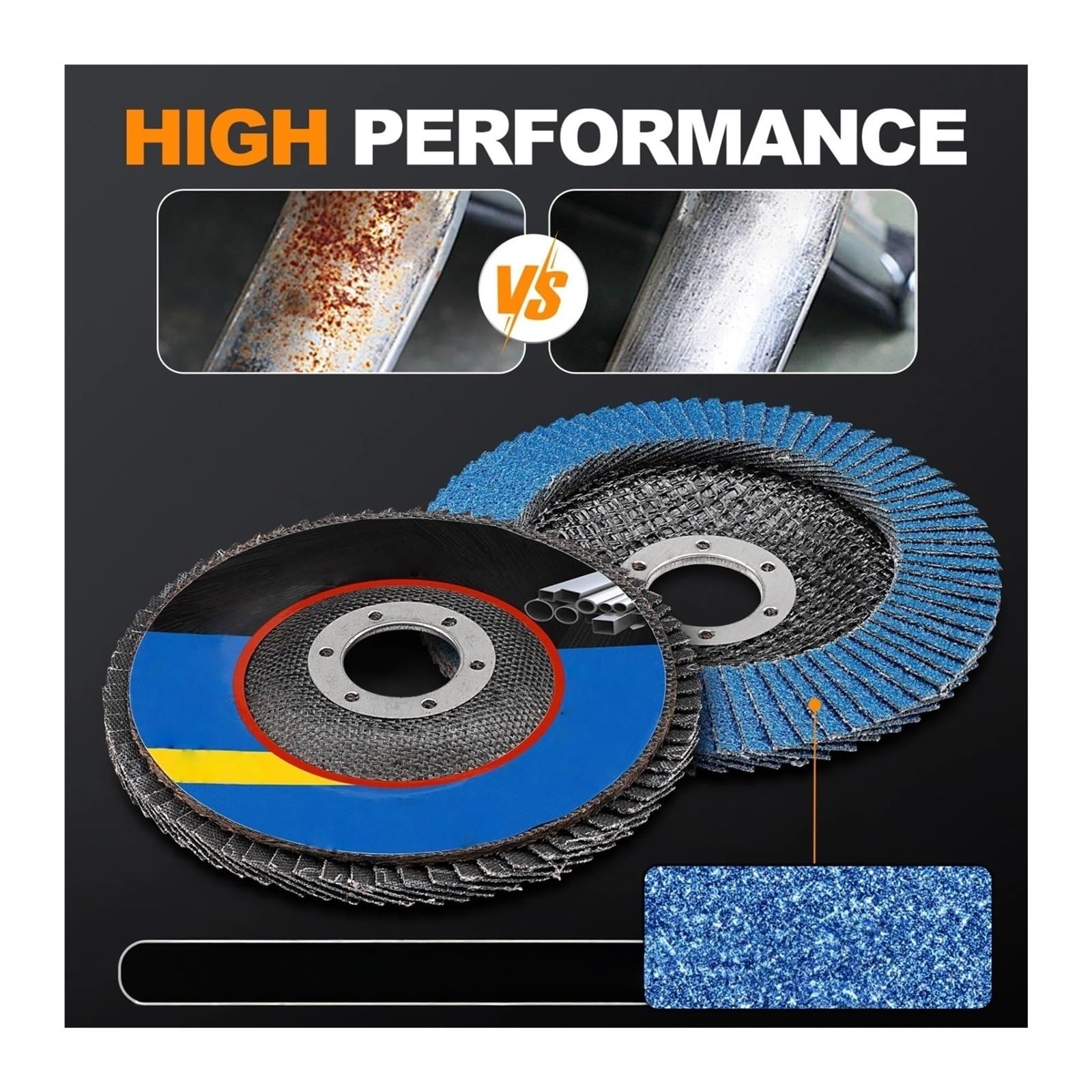 20 unids/set disco de lijado de Metal rueda de 115mm amoladora angular T29 herramienta de grano 40/60/80/120