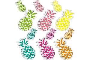 48 Pack Pineapple Cutouts for Tropical Beach Fun