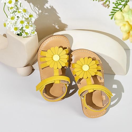 Miniatura 3 de GINFIVE Sandalias para niñas pequeñas, sandalias para niñas y niños pequeños