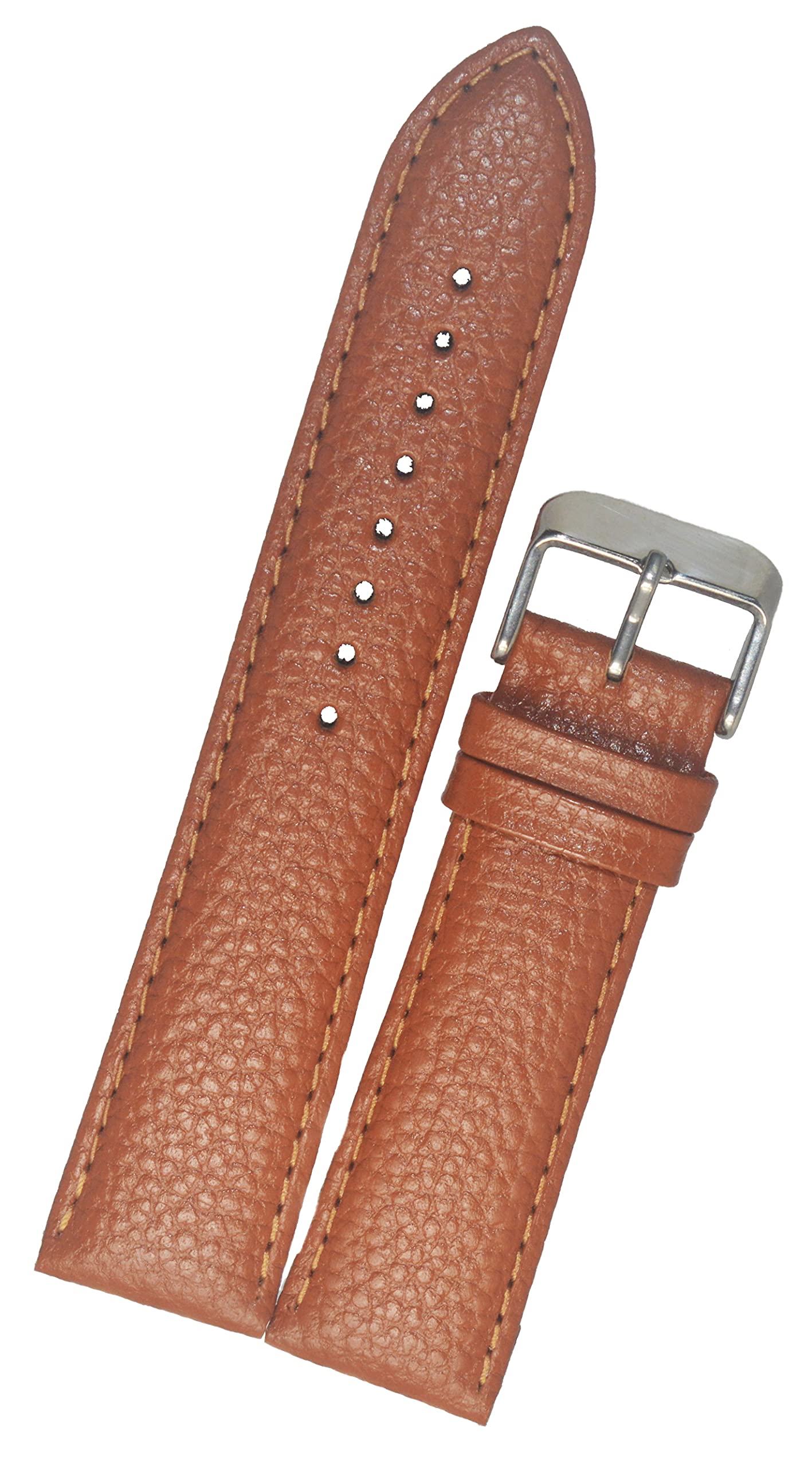 SURU® 22mm Padded Ogive Tip Grain Leather Watch Strap/Watch Band for Men Women (Colour - Tan/Width Size -22mm) (Size Guide in 3rd Image) T153 (B093WW3W1S) Amazon Price History, Amazon Price Tracker