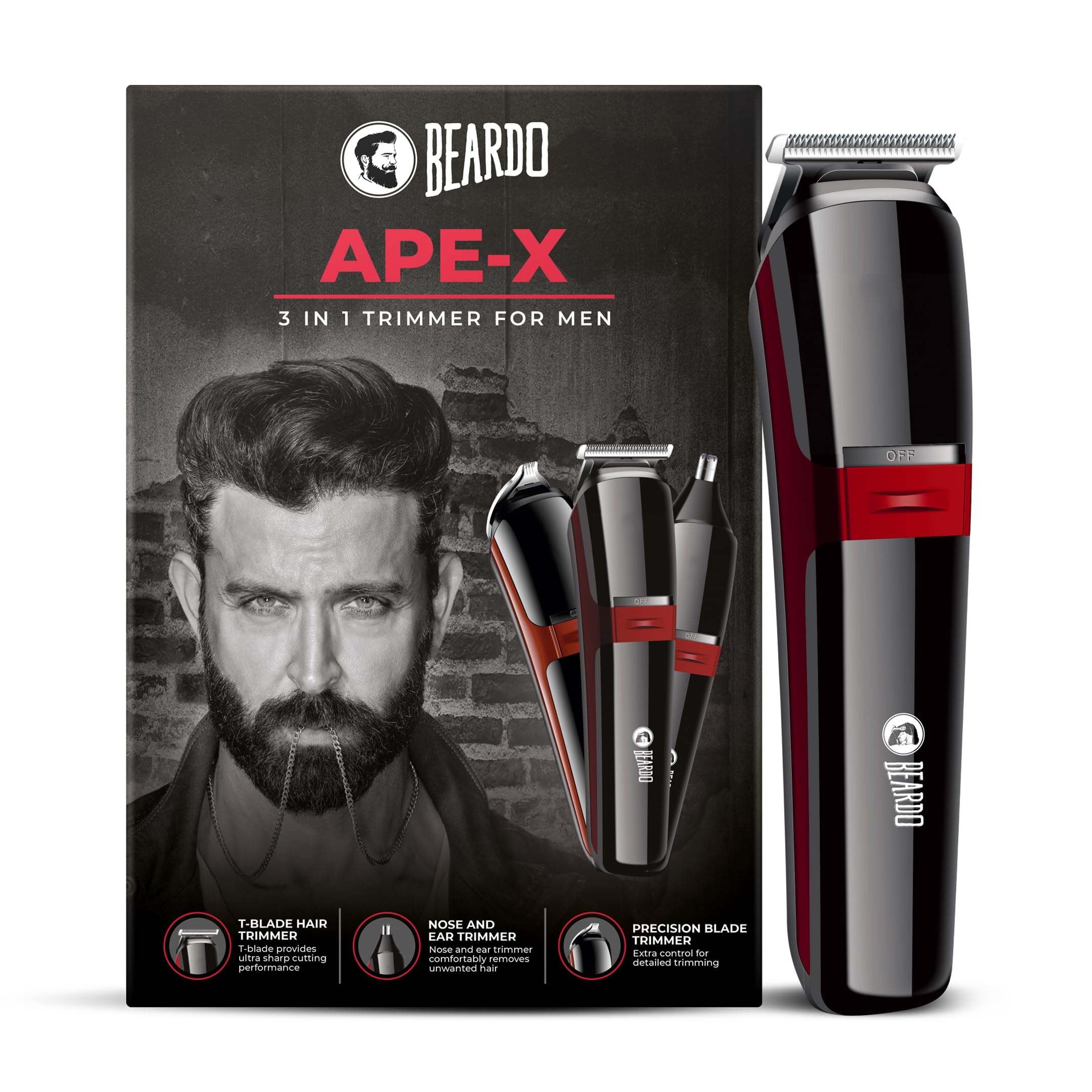Buy Beardo ApeX 3in1 Multipurpose Trimmer for Men Grooming Kit