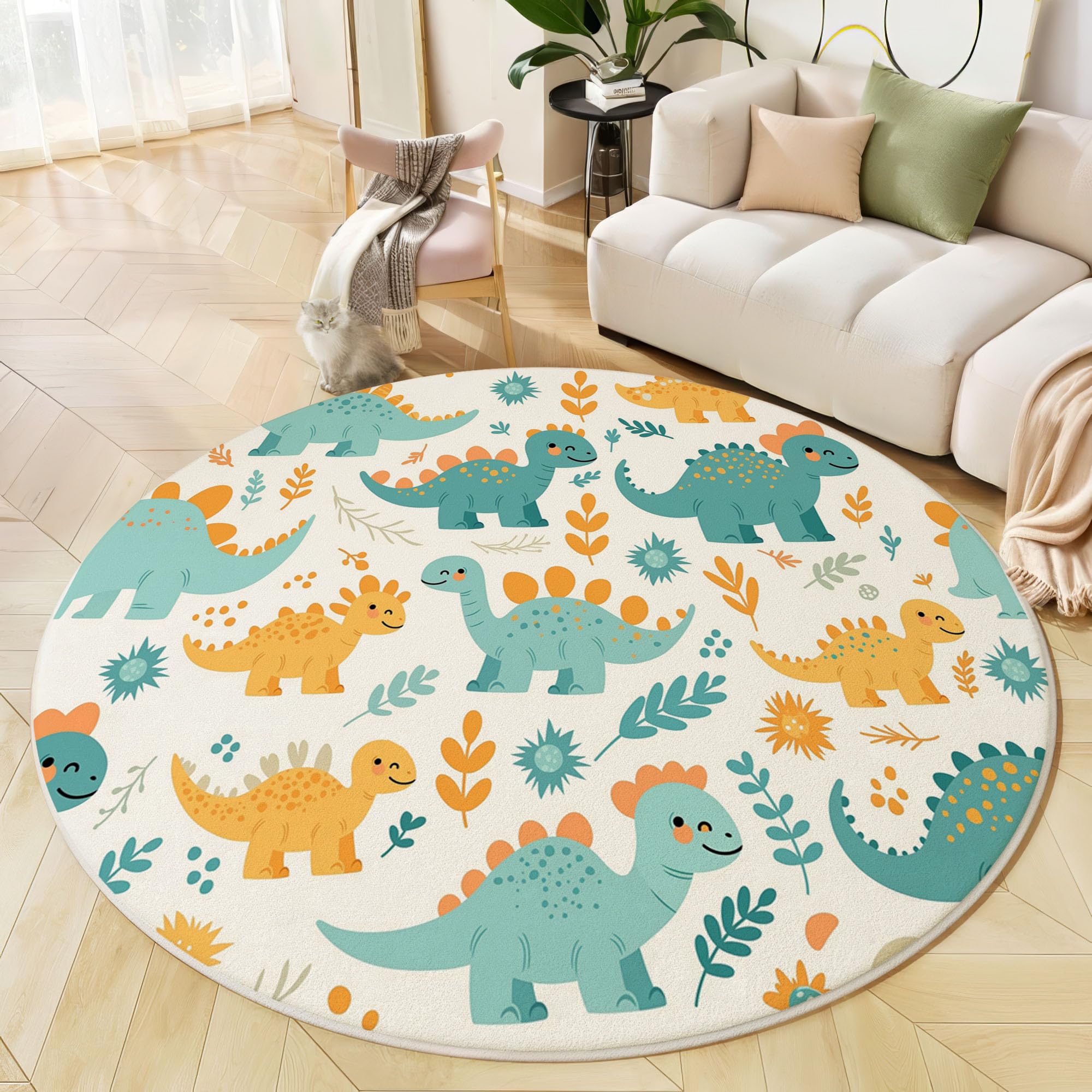 Tapis de sol dinosaure amusant pour chambre et cuisine