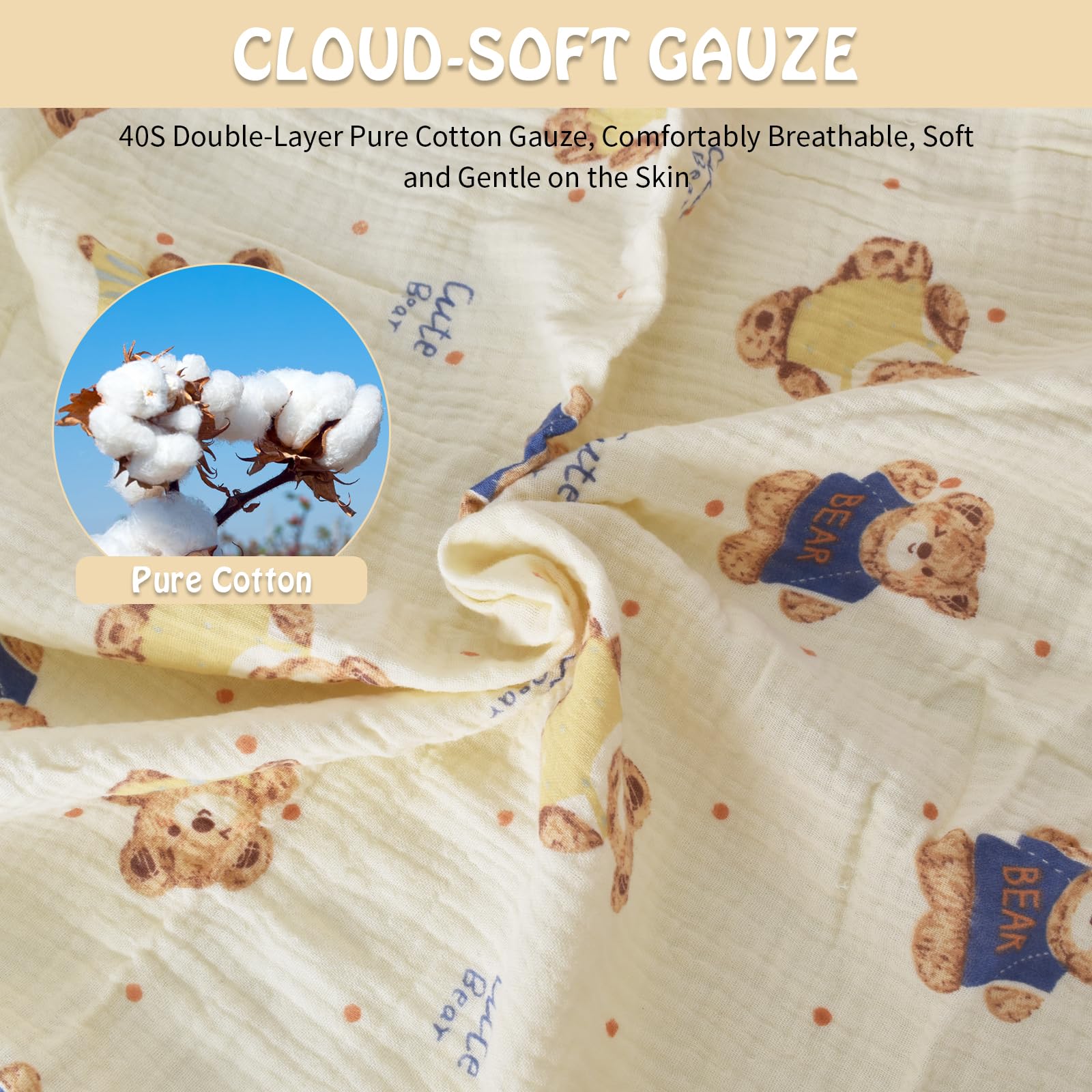 Breastfeeding Cover Ups,Muslin Nursing Cover for Baby Breastfeeding,Breathable Cotton Breastfeeding Cover with Adjustable Strap and Storage Bag - Image 3