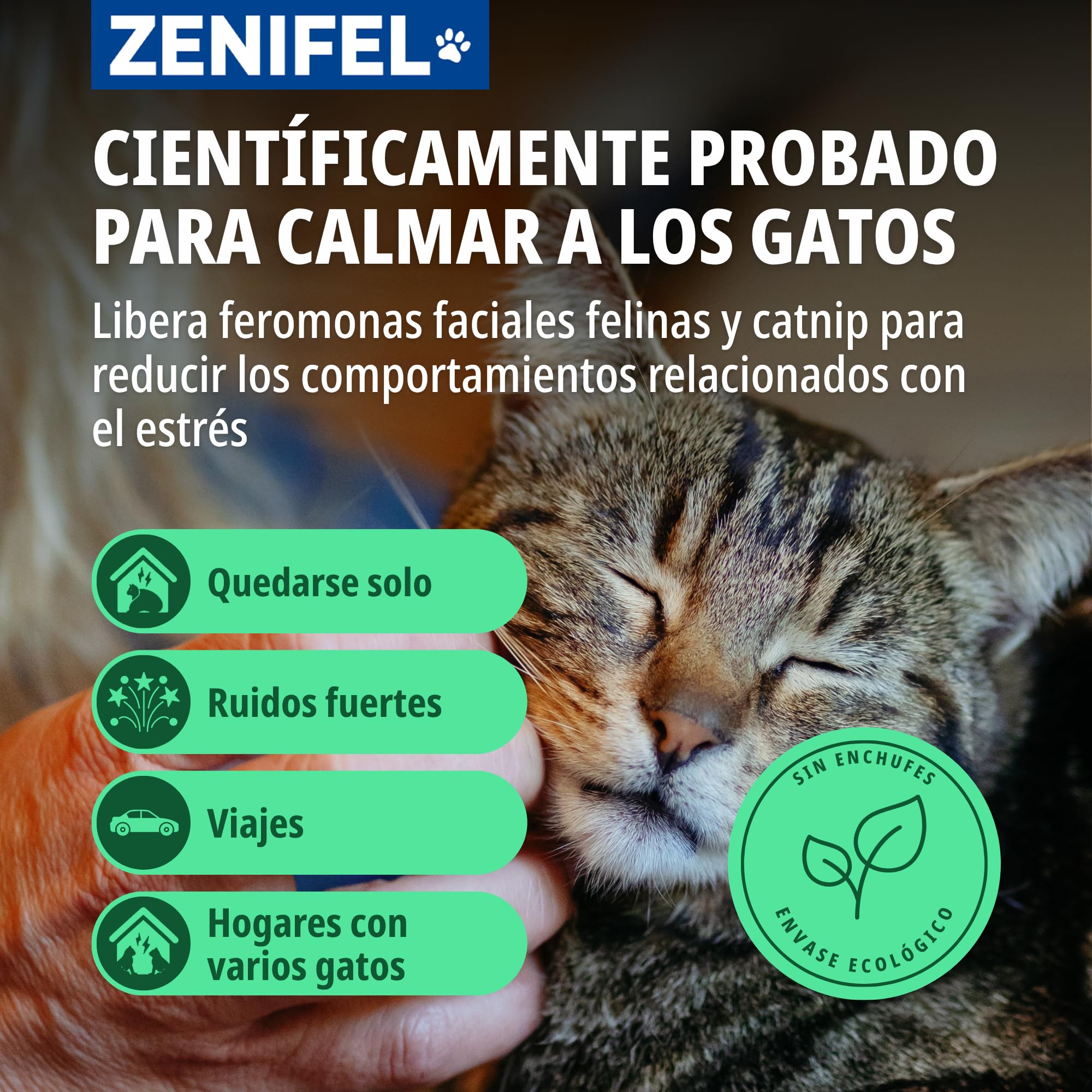 Virbac Difusor De Feromonas En Gel para Gatos - Antiestrés con Catnip - Sin Electricidad - Dura 2 Meses - 230g