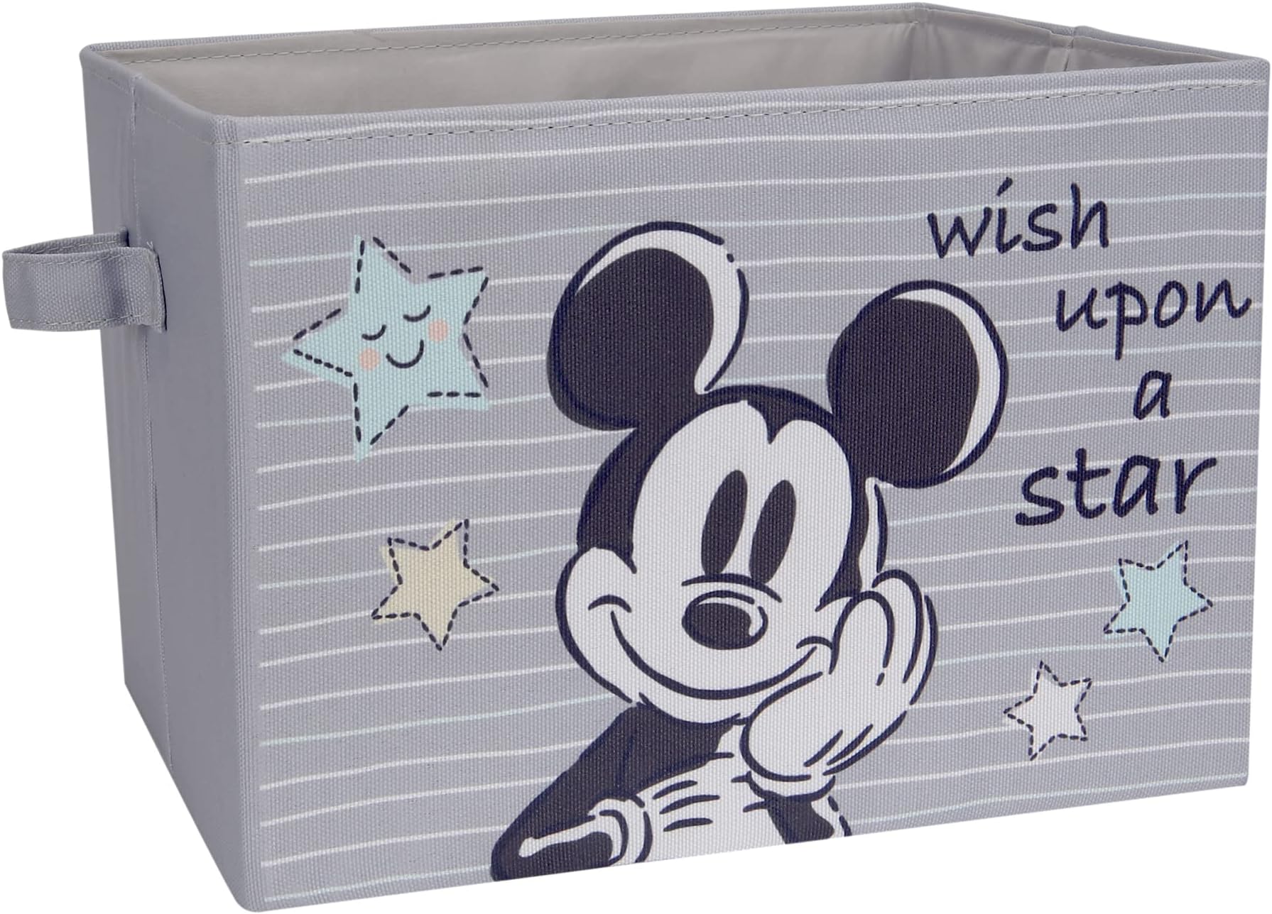 - Lambs & Ivy Disney Mickey Mouse Gray Foldable Storage Basket/Container/Bin