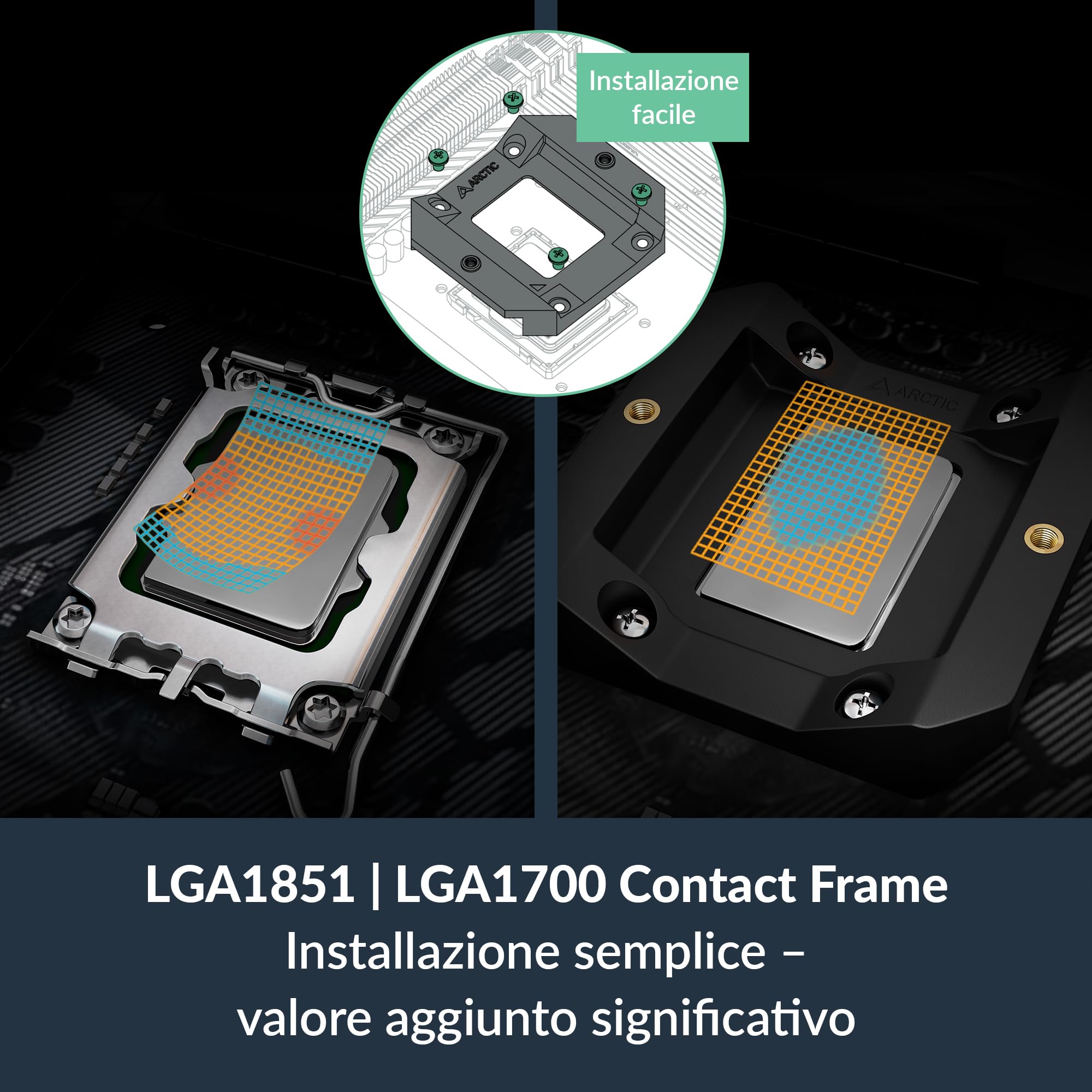 ARCTIC Freezer 8i - Dissipatore CPU Compatto per Intel LGA1851/LGA1700, Ventola PWM da 100 mm, Pasta termica MX-6 Preapplicata, Cuscinetto Idrodinamico