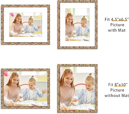 Miniatura 518 de Picrit - Juego de 12 portarretratos de 5 x 7 pulgadas para colgar en la pared o exhibir sobre una mesa, para fotos de 4 x 6 con paspartú o 5 x 7