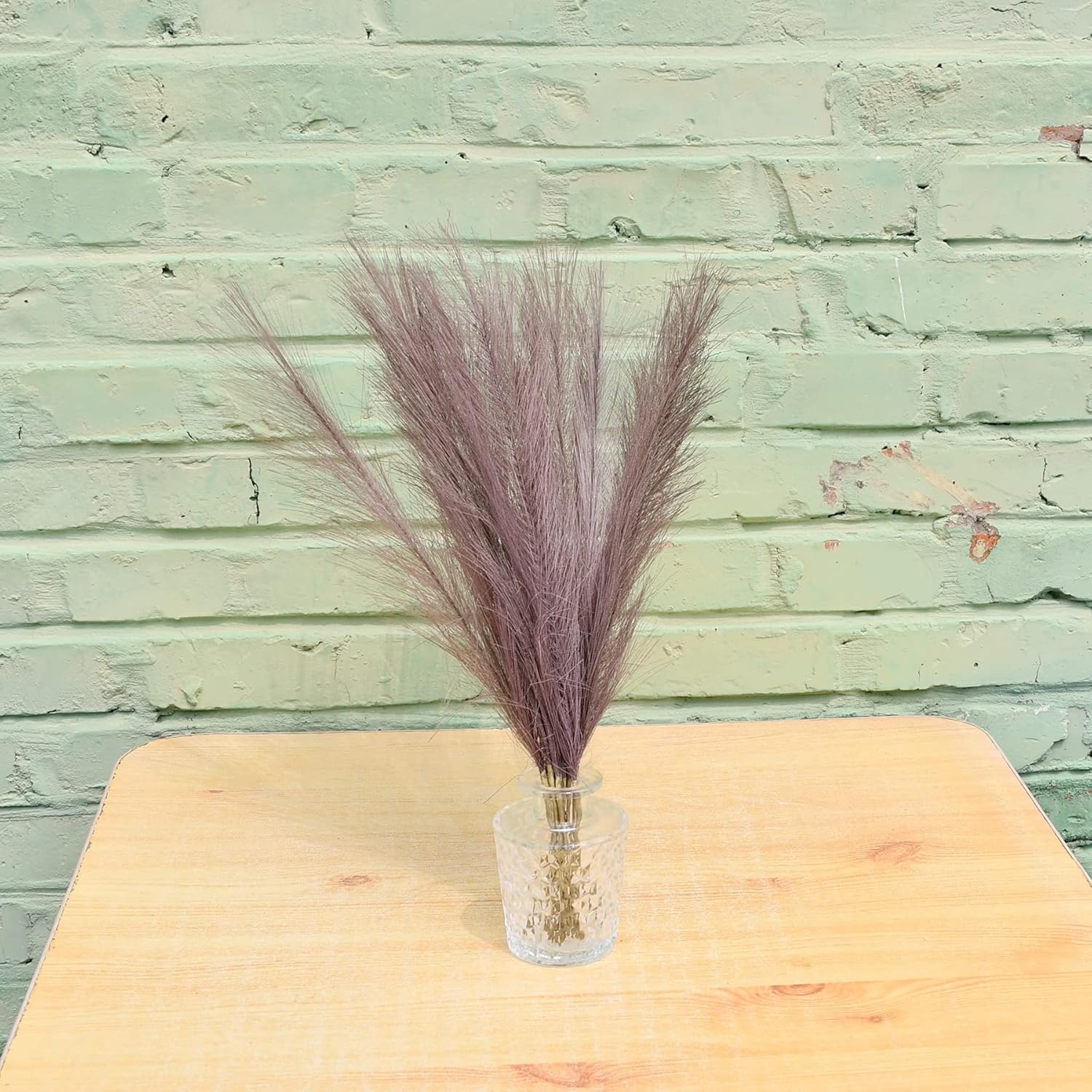 Mandy's 20pcs Artificial Mini Silk Pampas Grass Bouquet for Home Wedding Decoration (Brown) : Home & Kitchen