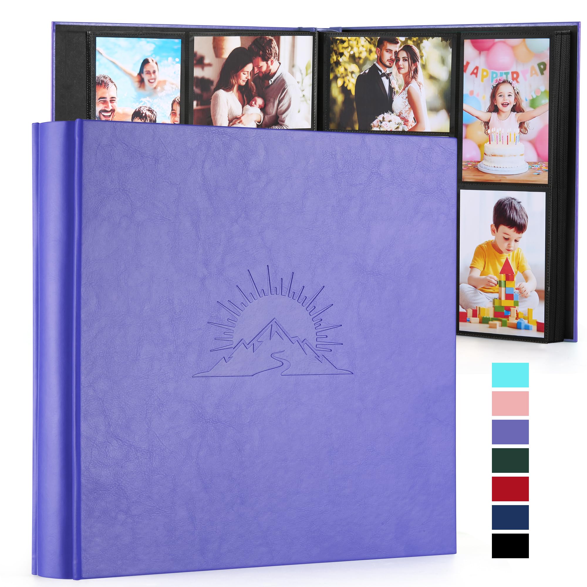 DazSpirit Photo Album 6x4 600 Pockets, Leather Cover with Elegant Embossed Pattern