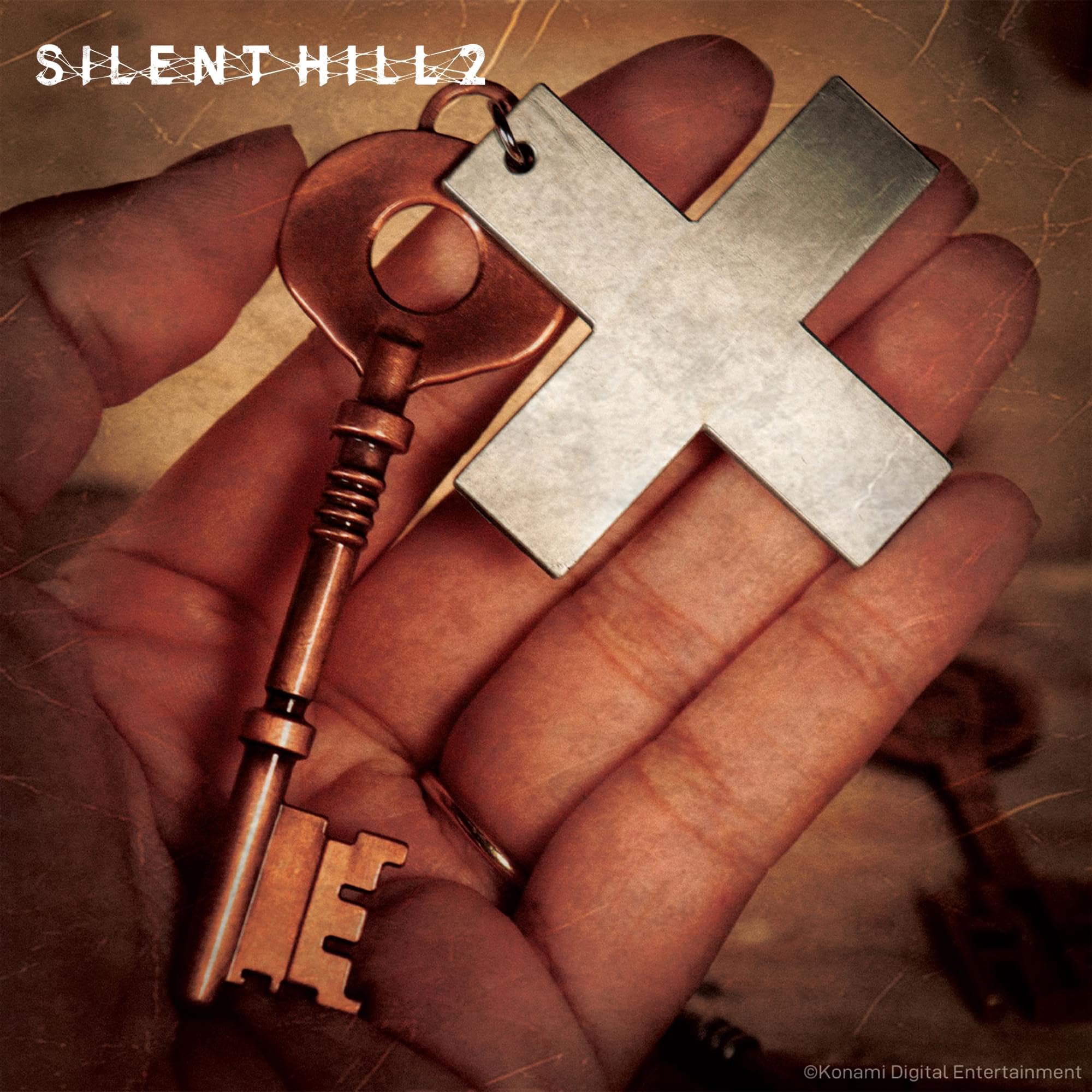 FaNaTtik SILENT HILL - Set di 2 chiavi in metallo da collezione in edizione limitata (lato legno, Brookhaven, Toluca), con licenza ufficiale, scatola numerata, memorabilia del gioco horror