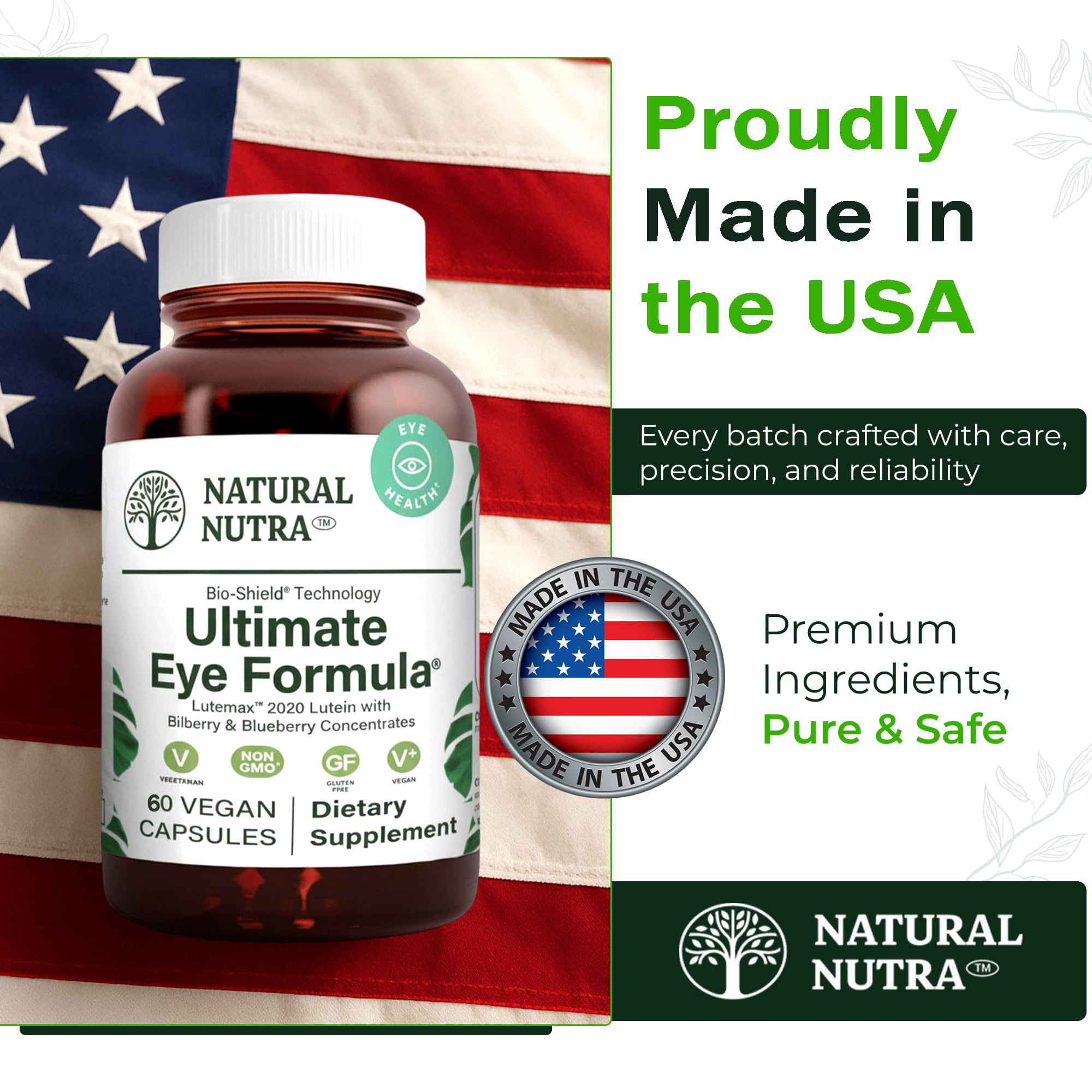 Natural Nutra Ultimate Eye Health Supplement, Vegan, 60 Capsules — Amazon image 6