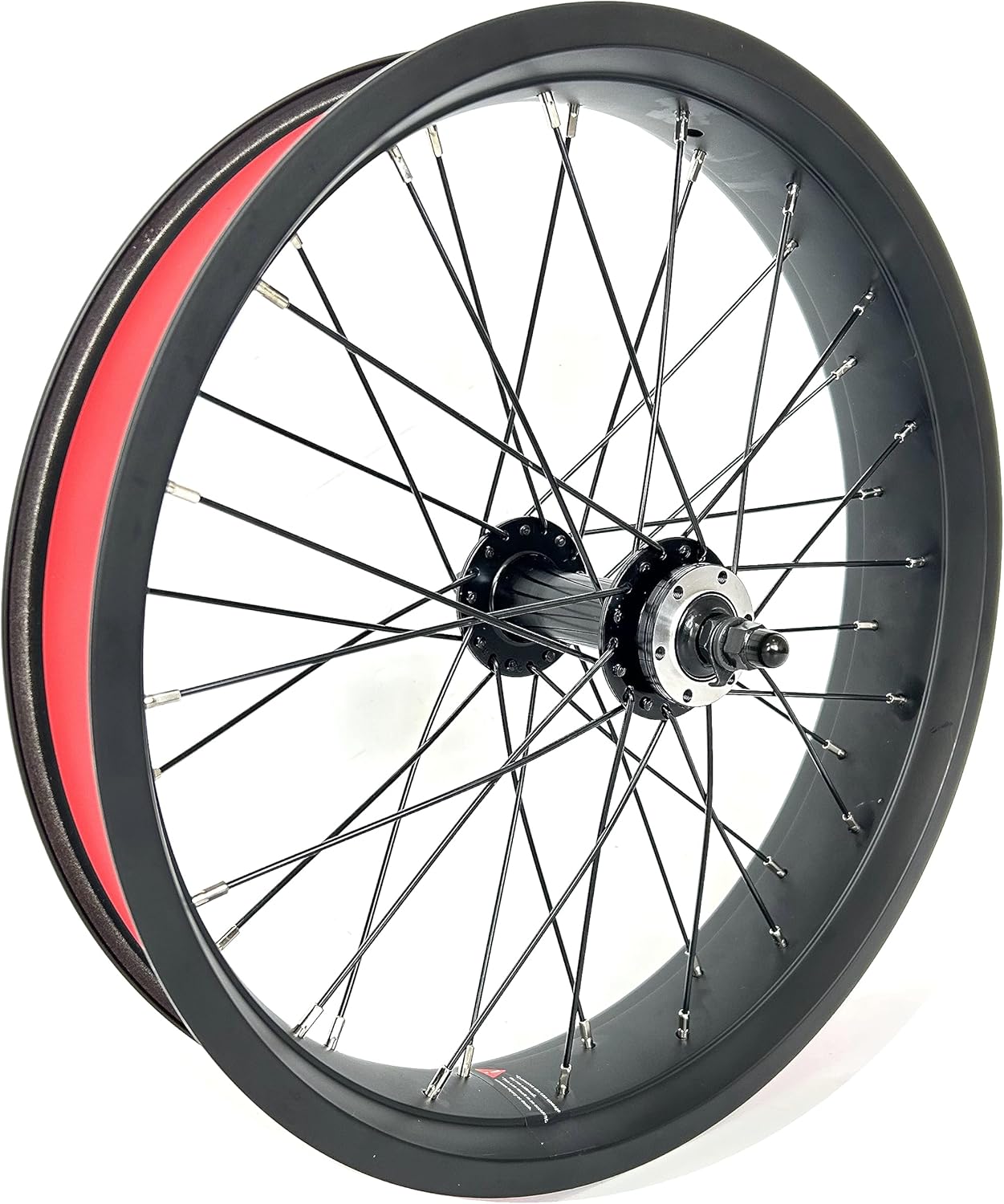 20x4.0 Front Fat Bike Wheel Bolt On Snow Bicycle 20 Inch Double Wall Double Bearing Hub 36x12G Spokes 135mm Dropout Disc Brake Electric Fatbike Front Rim Set