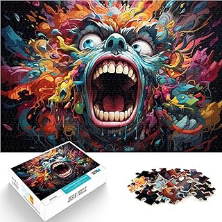 Comprar Puzzle para adultos, 1000 piezas, colorido, rompecabezas educativo de diablo, 26 x 38 cm, regalo de cumpleaños, decoración de pared