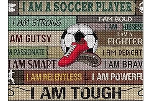 UPABLUNSO Diamond Art Soccer Player DIY Diamond Painting Kits