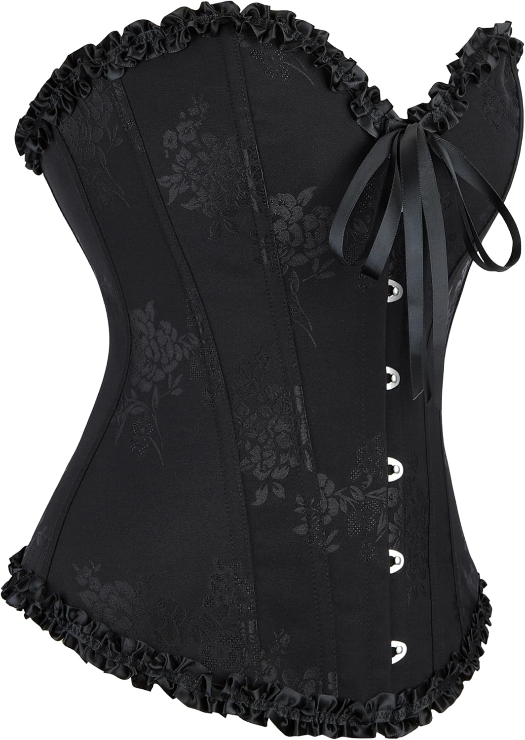 INOGIH Sexy Lace Bustier Corset Crop Tops for Women - Summer Spaghetti Strap Corset Bustier Fashion Going Out Top
