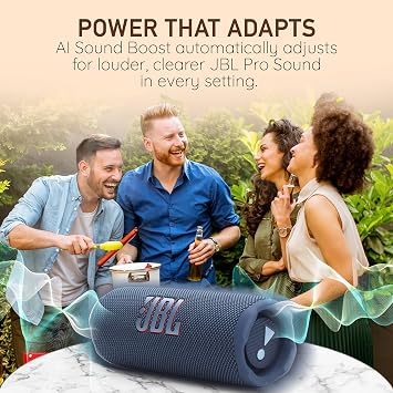 JBL Flip 7 Portable Bluetooth Speaker, IP68 Waterproof, Dustproof, Drop-Proof, PushLock System, AI Sound Boost, 16H Battery Purple Boomph's Comprehensive Ultimate Performance Cloth Solution