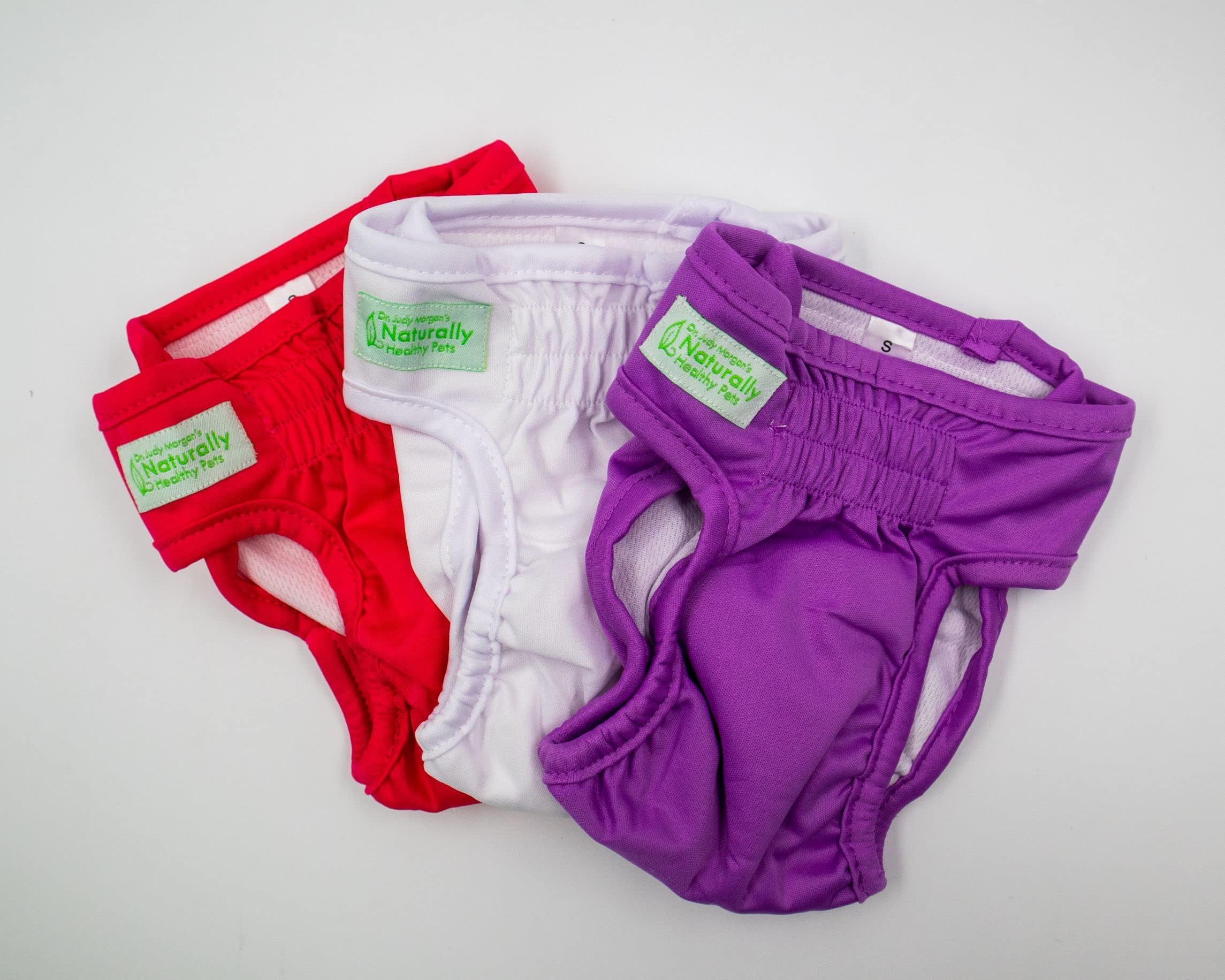 Dr. Judy Morgan's Naturally Healthy Pets Washable Reusable Dog Diapers (Xtra Large, Solid Colors)