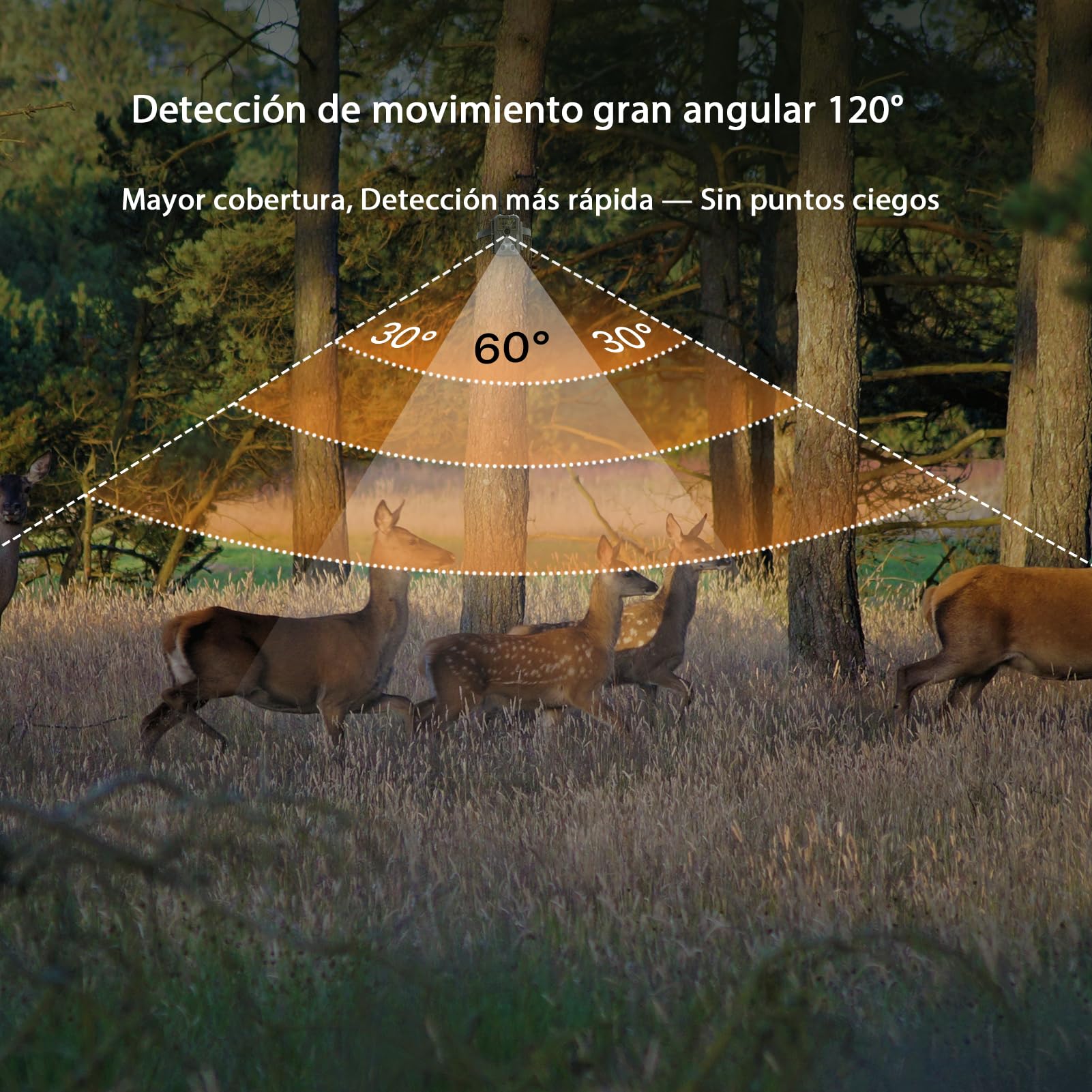 GardePro E8 2.0 Cámara de Caza, WiFi de Doble Antena con Tarjeta SD de 64GB, 64MP 4K H.264, Alcance de Visión Nocturna de 30m y 0,1s Tiempo de Activación, LED IR de 940nm No-Glow, IP66