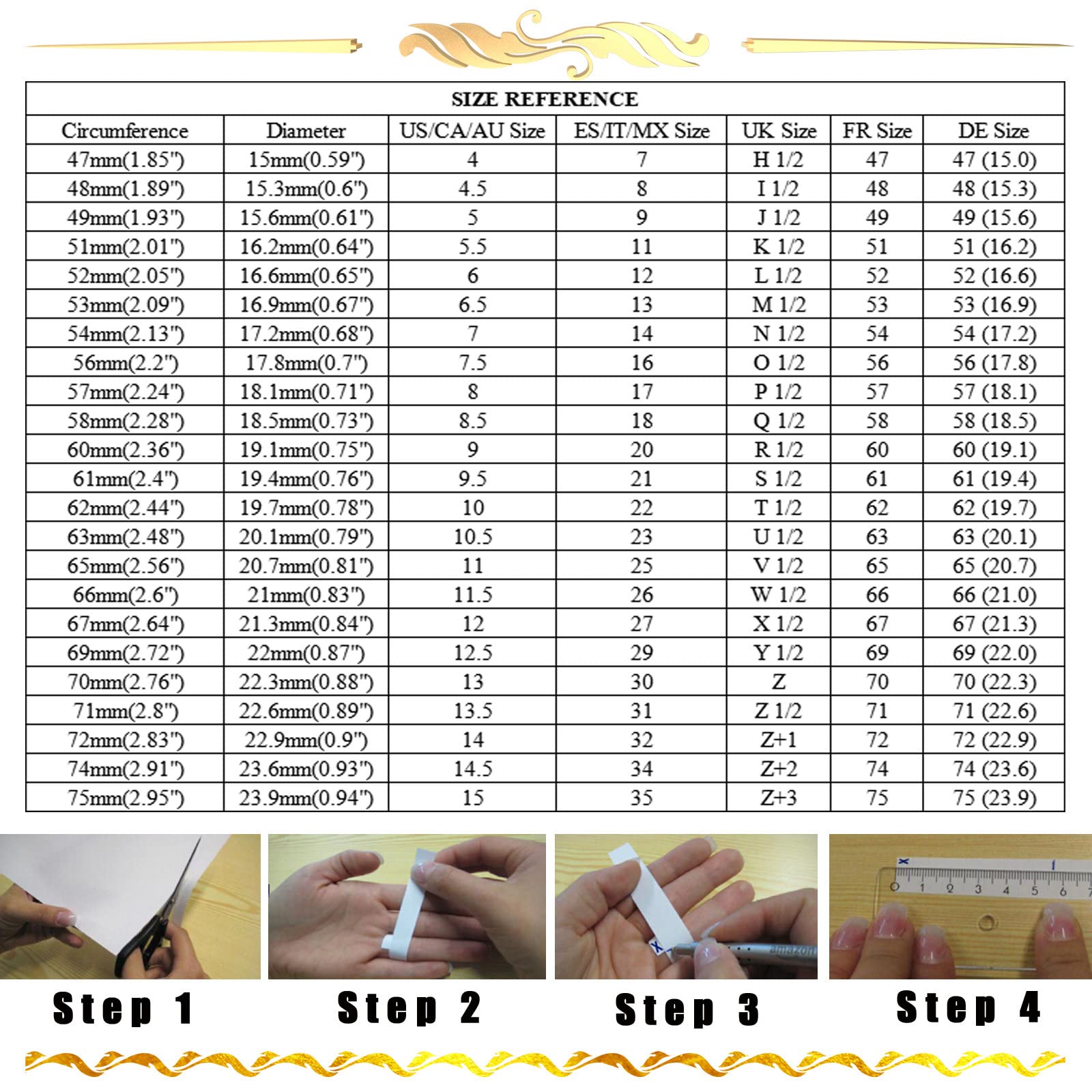 Epinki Anillos para Mujer, Anillo Oro 14K/18K Apilable Moissanita 0.03ct Anillos Joyeria