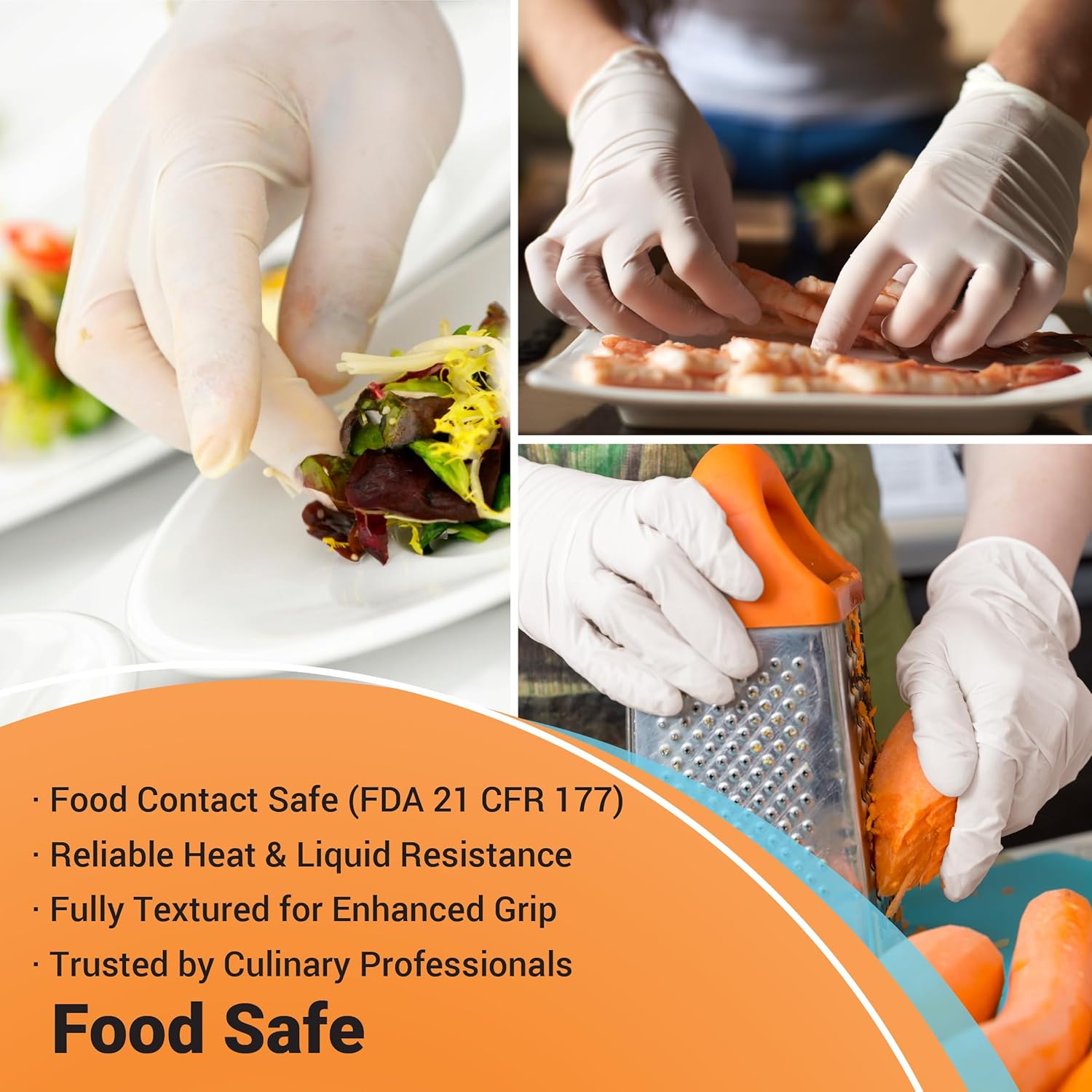 ASAP Latex Powder Free Disposable Gloves | 4.0 Mil Multi-Purpose Gloves - 100 Count Pack