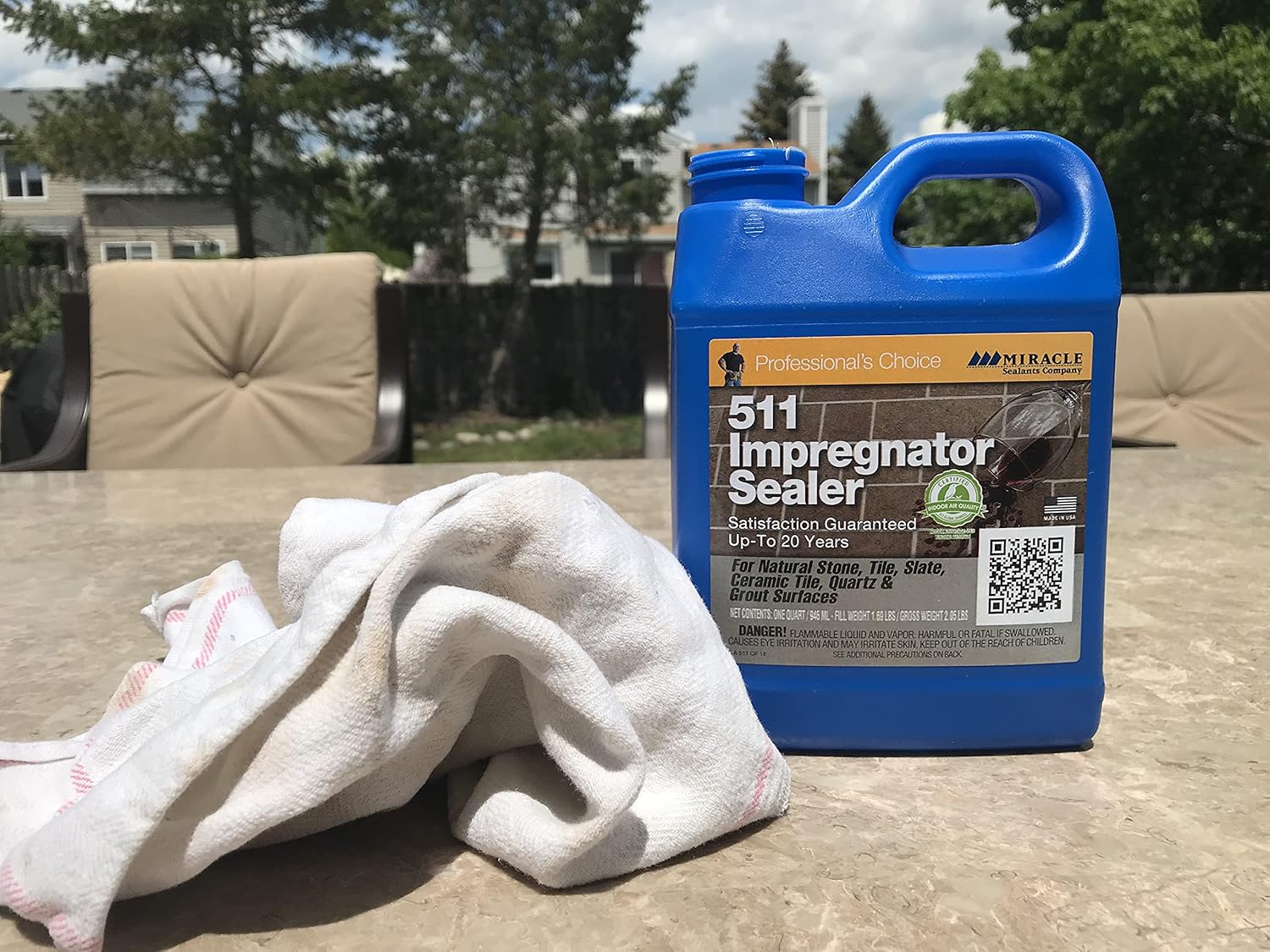 Miracle Sealants 511QT6 511 Impregnator Sealer, Quart, Clear - Household Wood Stains - 