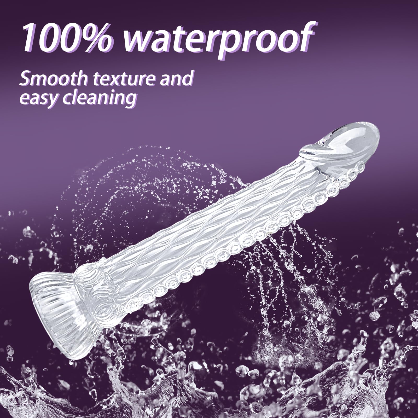 Anal Dildo Transparent Dildos,Neu Dildo 301mm mit Dildo Saugnapf,Analplug SM Sex Spielzeug Beide,Riesen Dildo xxl Diloschwanz für Frauen,Analdilos Herren Analkette Anal Toy (XL)