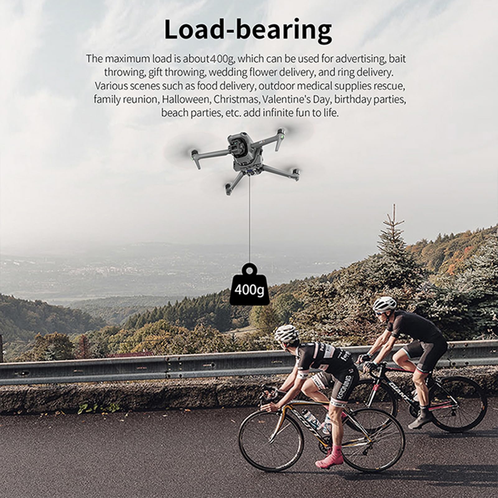 LICHIFIT Drone Airdrop System with 1/4 Screw Hole Interface for DJI Air 3 Photosensitive Thrower Transport Delivery Payload Release Dropping Device - Image 3